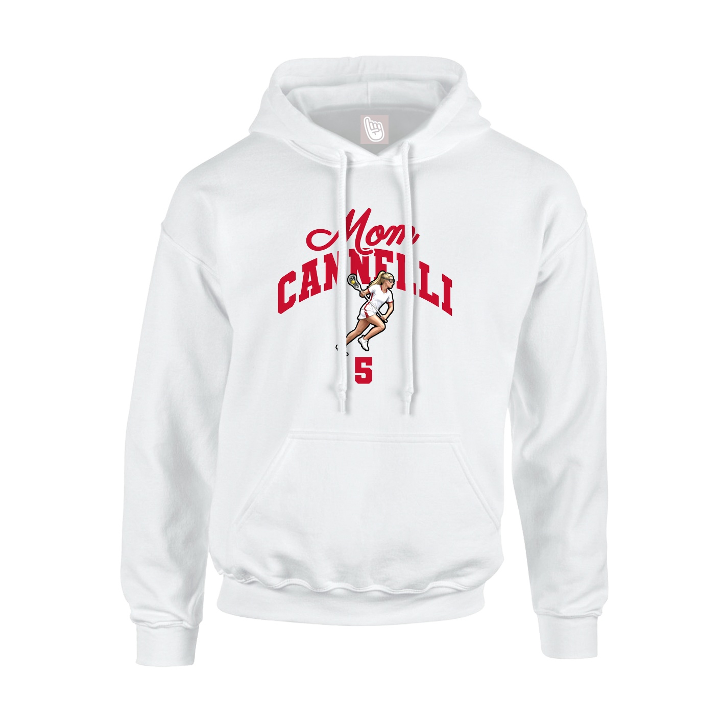 Youth Hoodie — Mothers Day Arch in White
