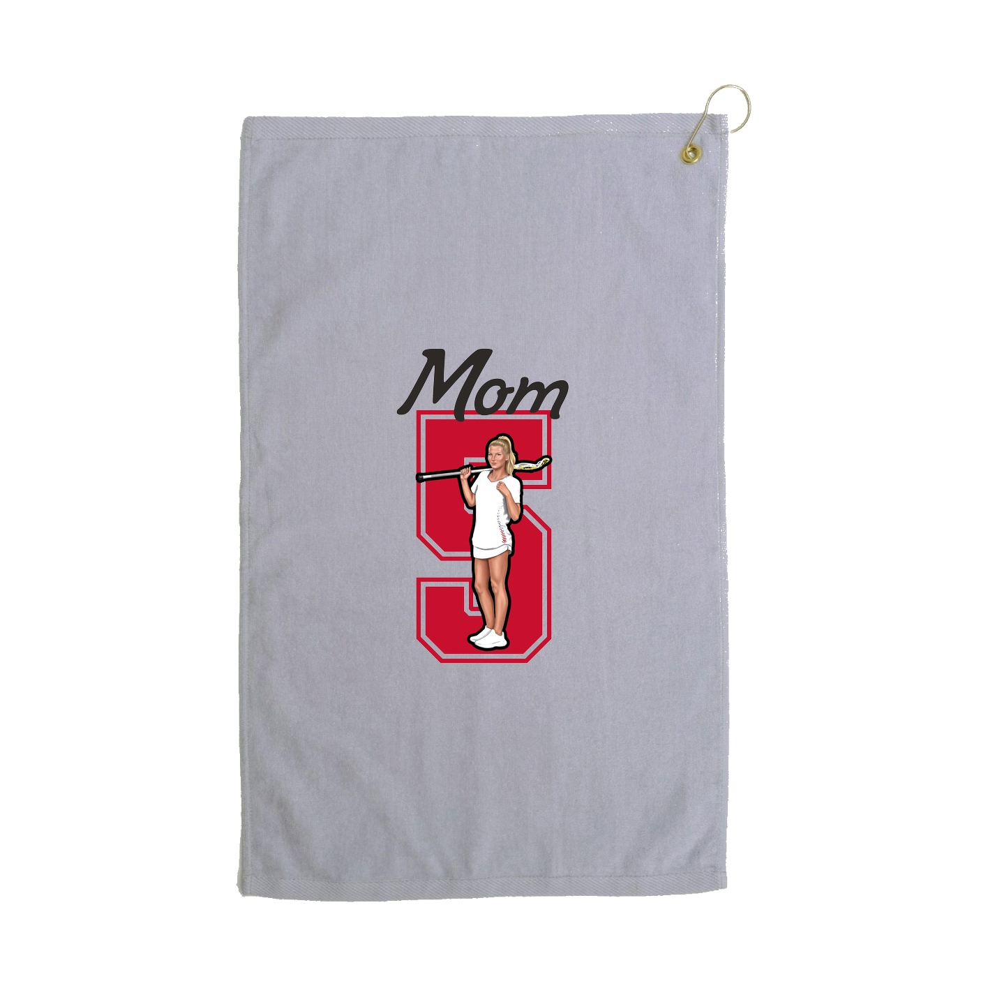 Golf Towel — Mothers Day Shirsey in Grey