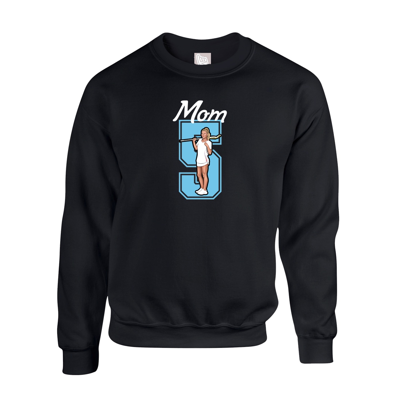 Fleece Crew — Mothers Day Shirsey in Black
