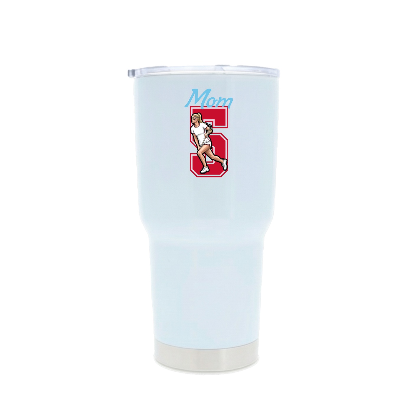 30oz Stainless Steel Tumbler — Mothers Day Shirsey in White