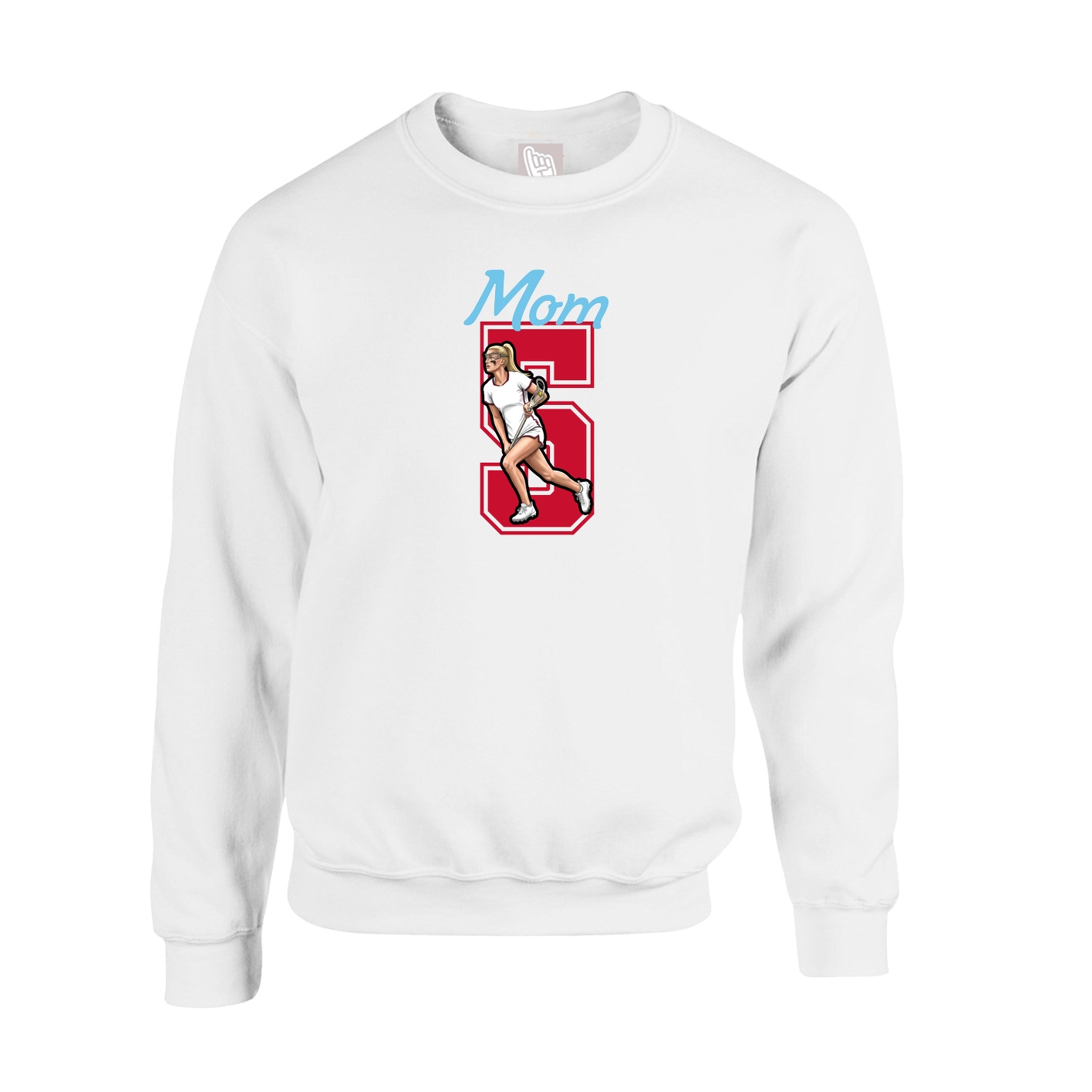 Fleece Crew — Mothers Day Shirsey in White