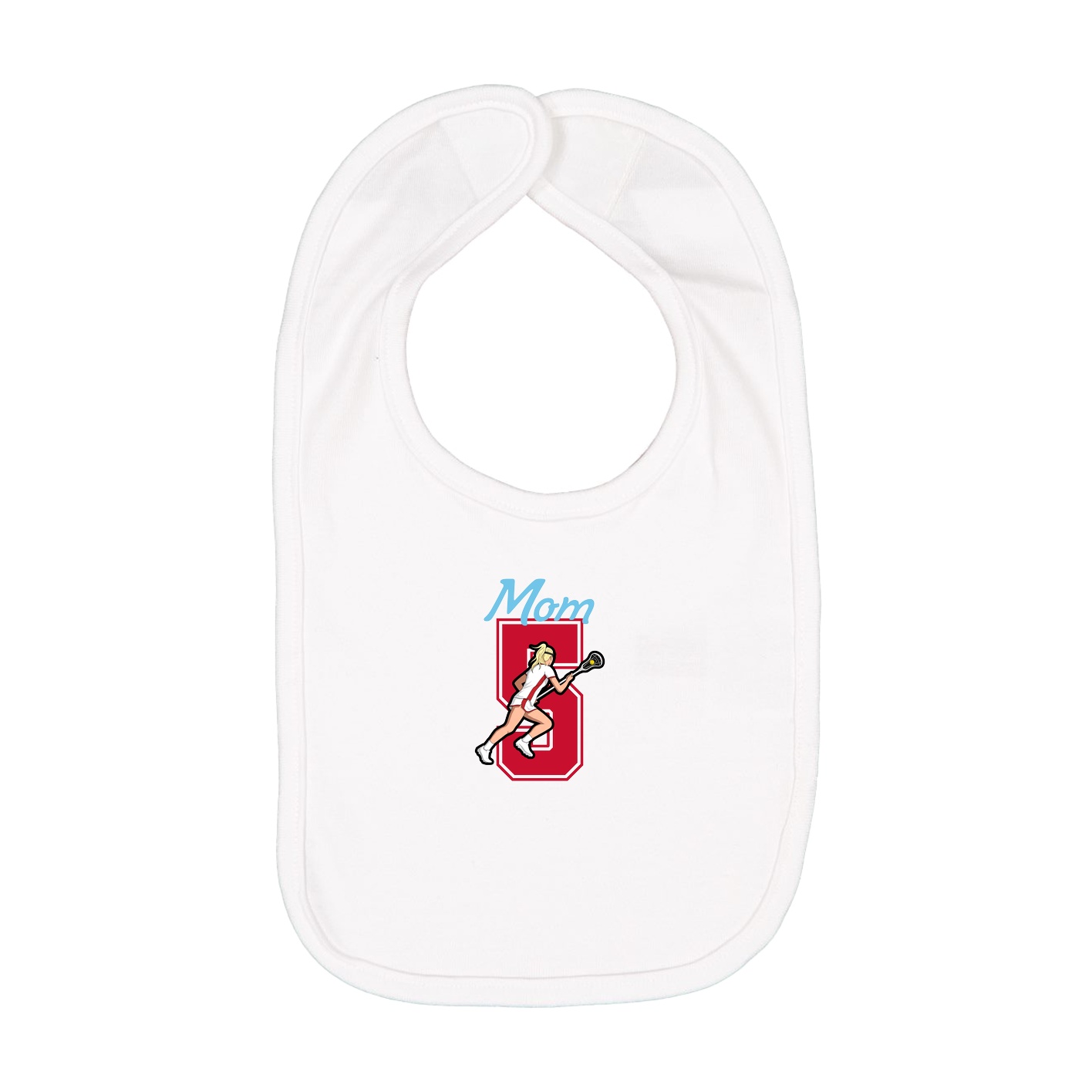 Infant Bib — Mothers Day Shirsey in White