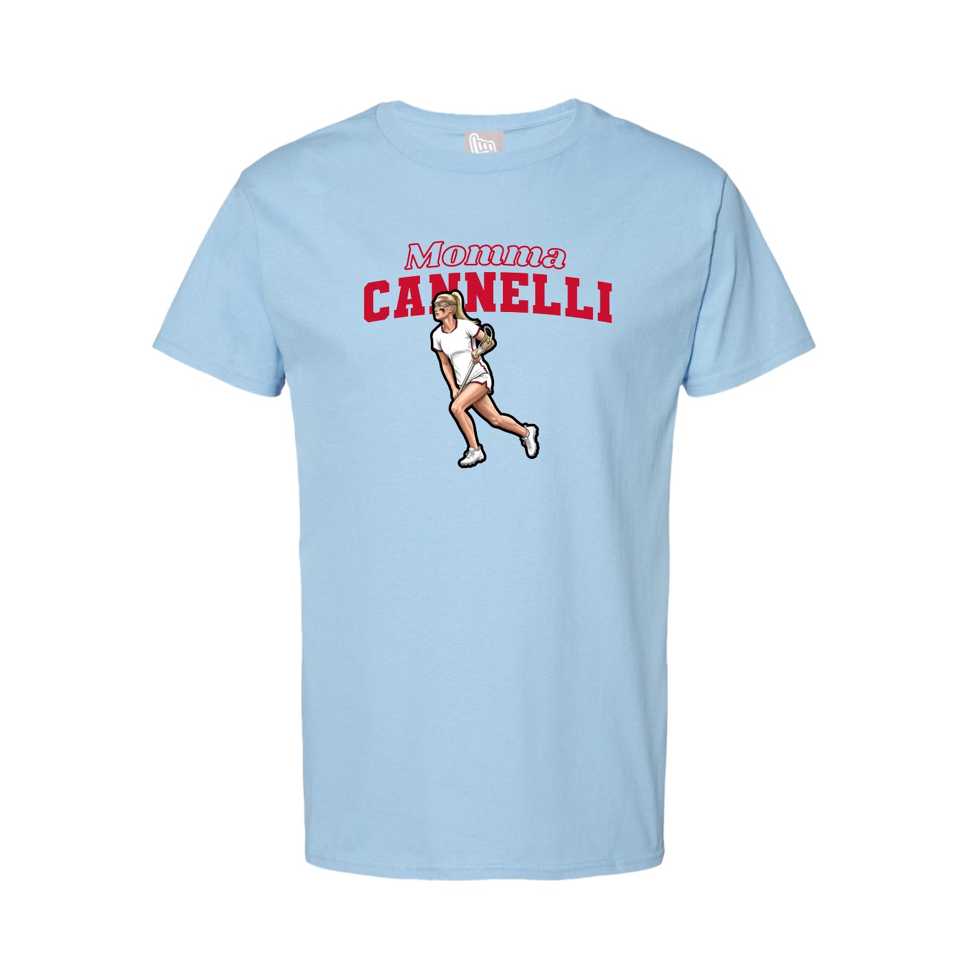 Youth Tee — Mothers Day Block in Light Blue