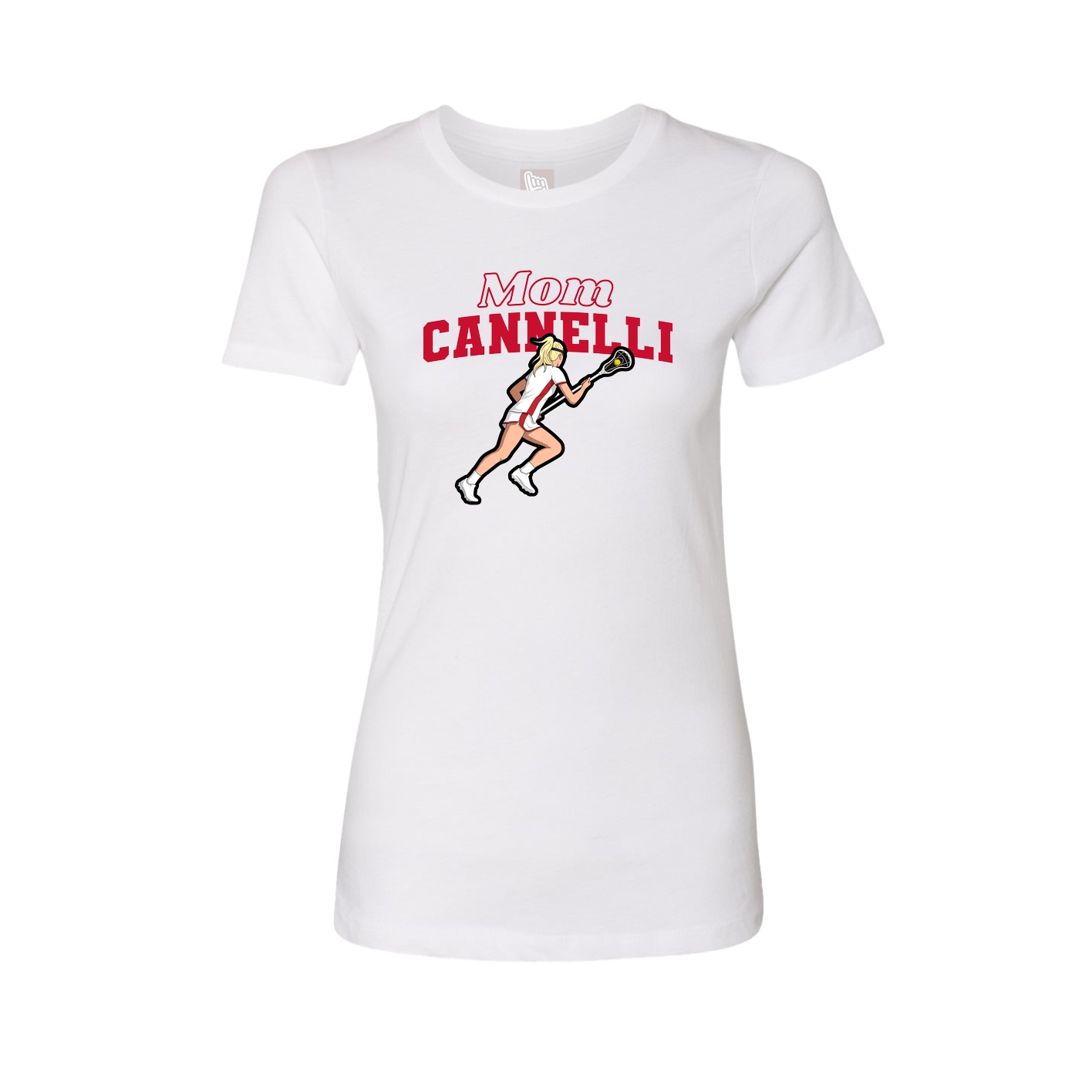 Womens Tee — Mothers Day Block in White
