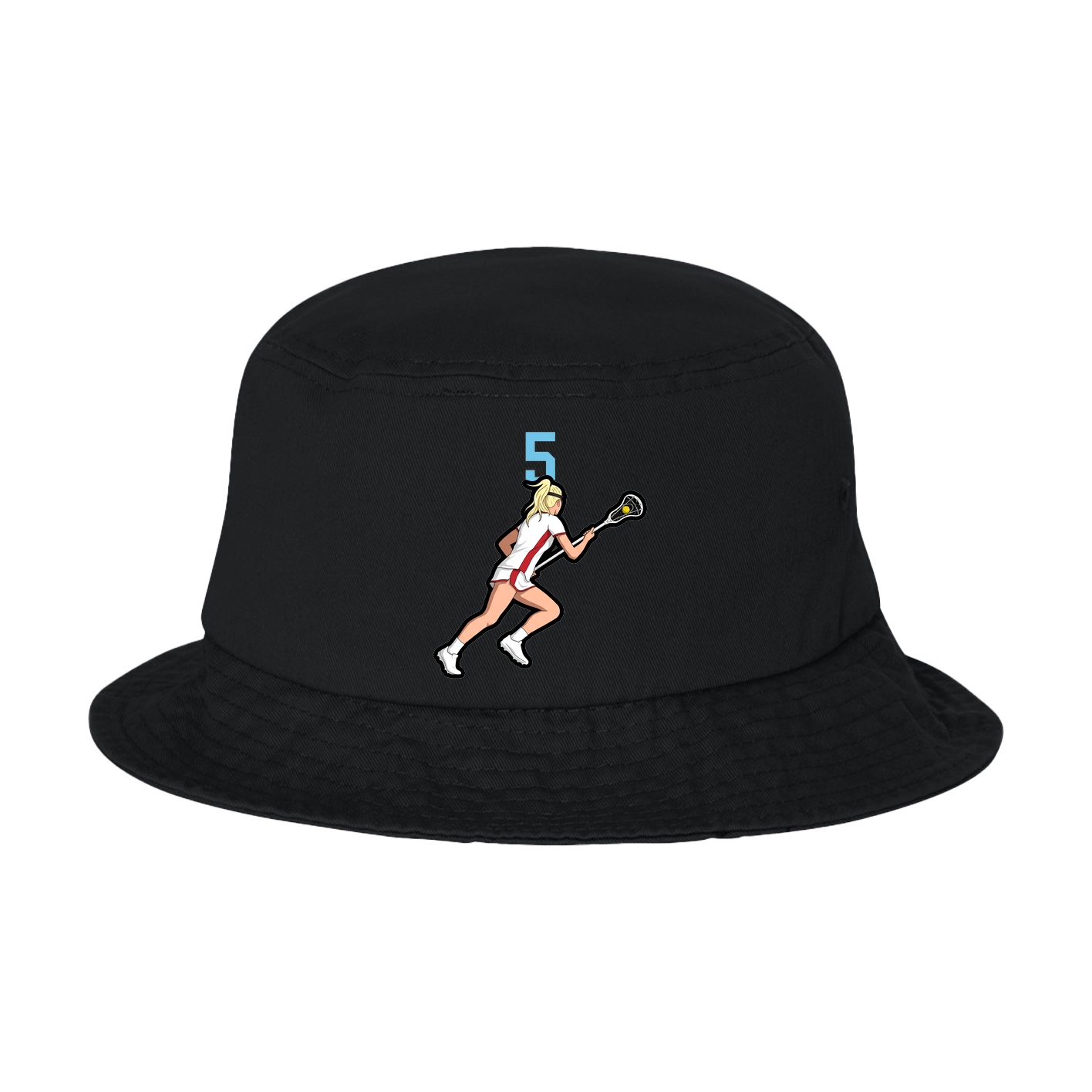 Bucket Cap — Number Top in Black