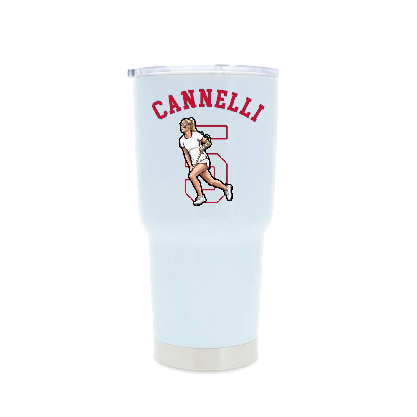 30oz Stainless Steel Tumbler — Shirsey Arch in White