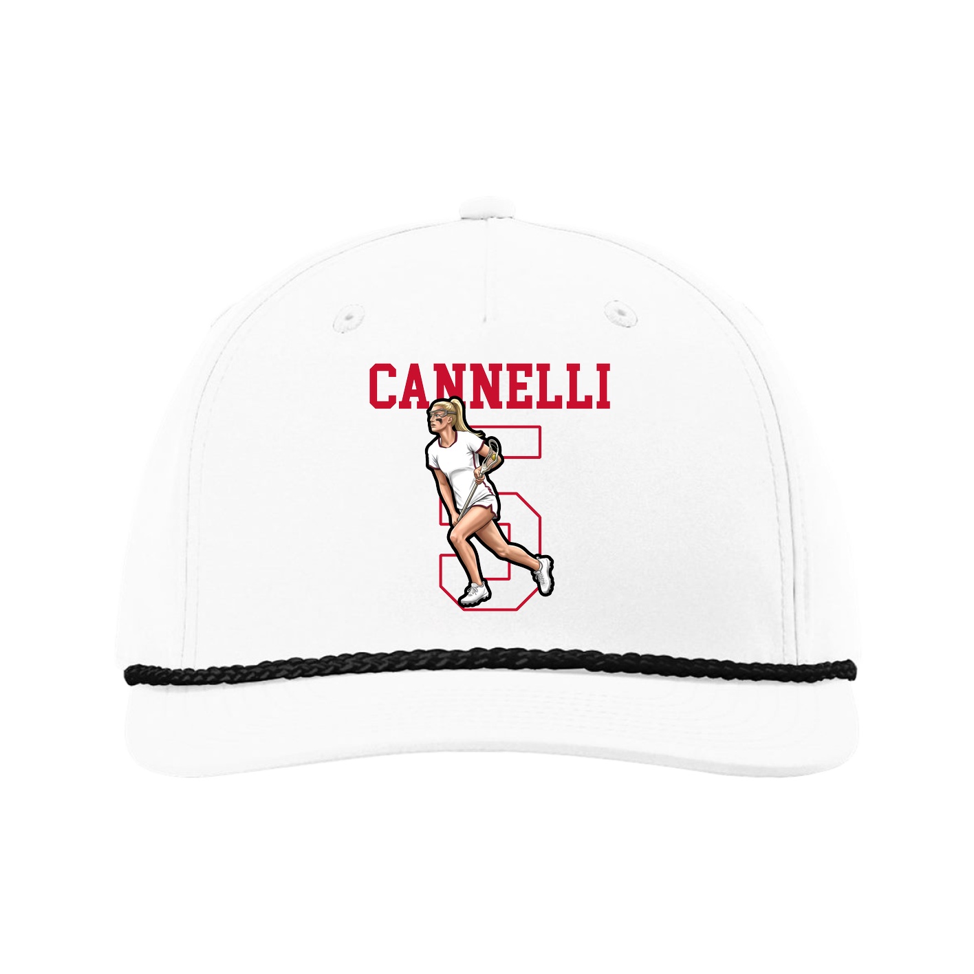Five-Panel Classic Rope Cap — Shirsey in White