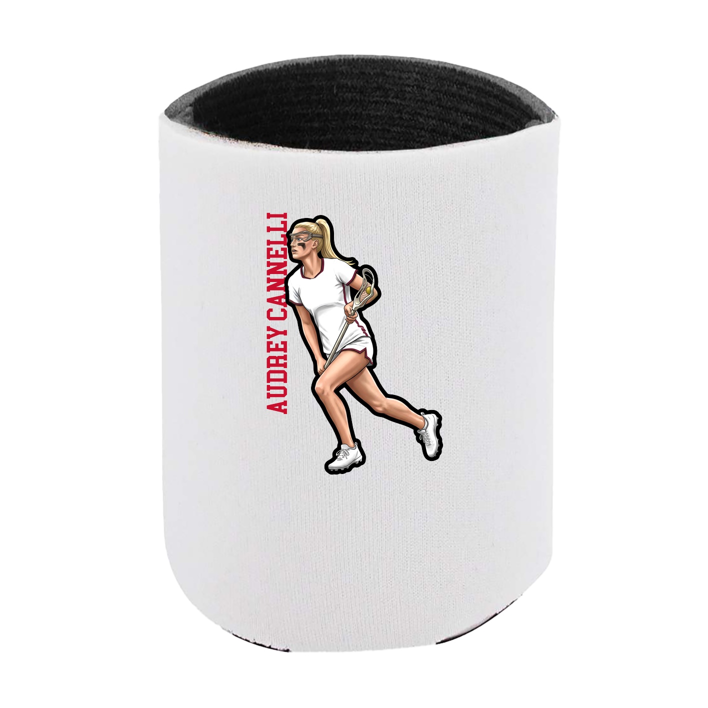Can Holder — Name Vertical in White