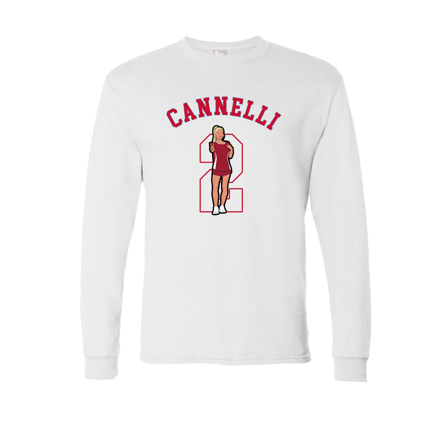 Long Sleeve Tee — Shirsey Arch in White