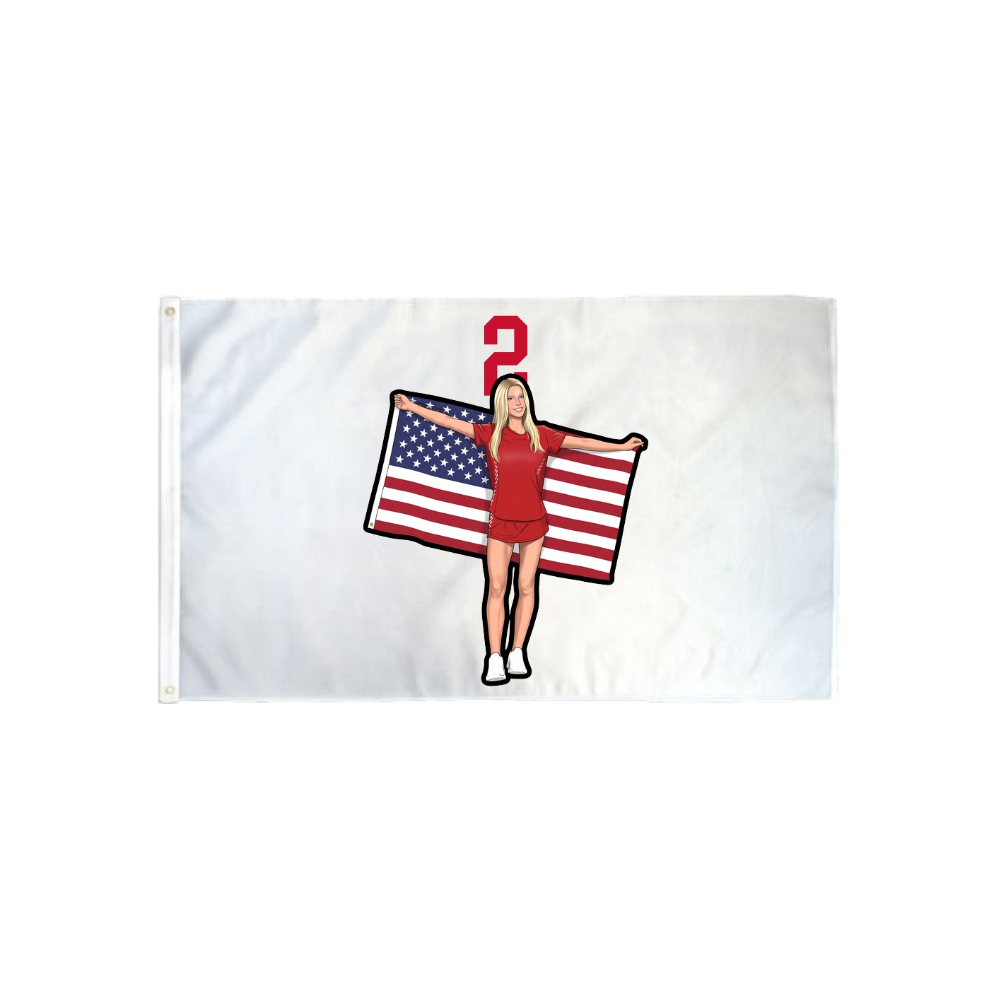 3x5 Flag — Number Top in Classic