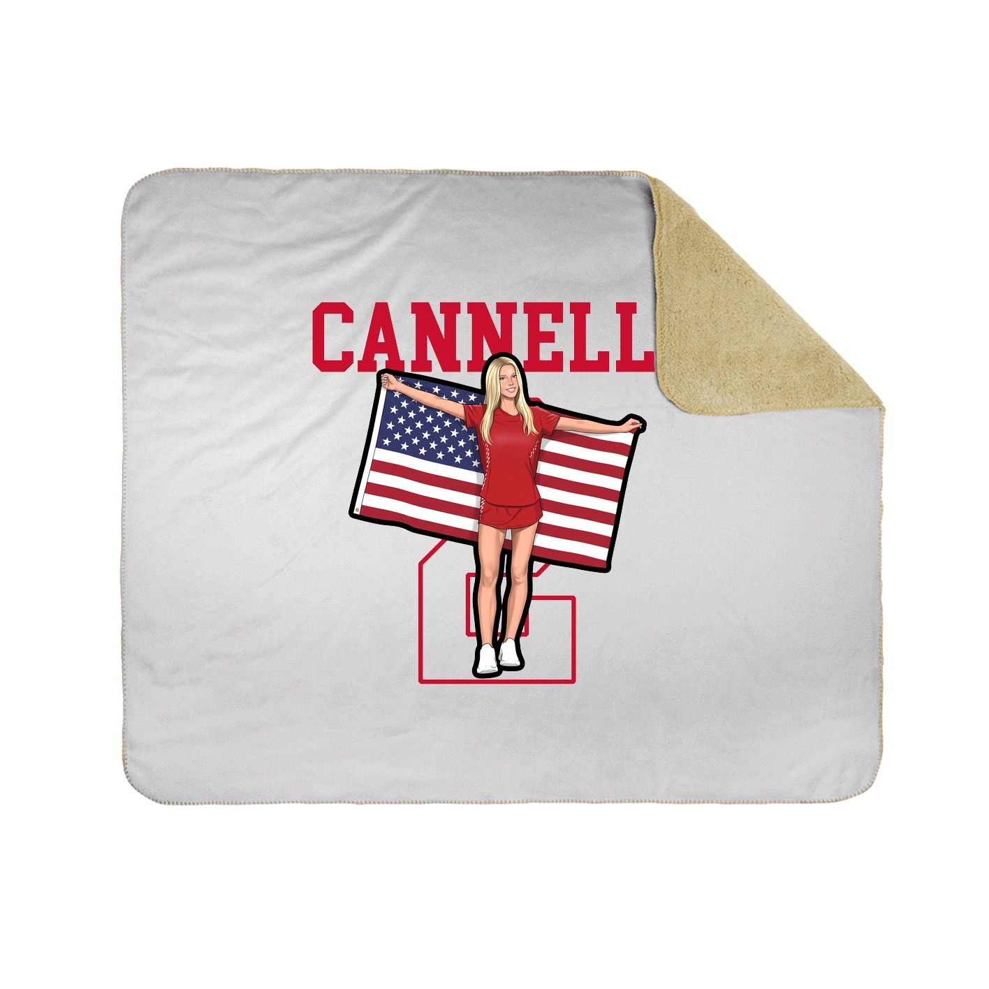 50x60 Sherpa Lined Throw Blanket