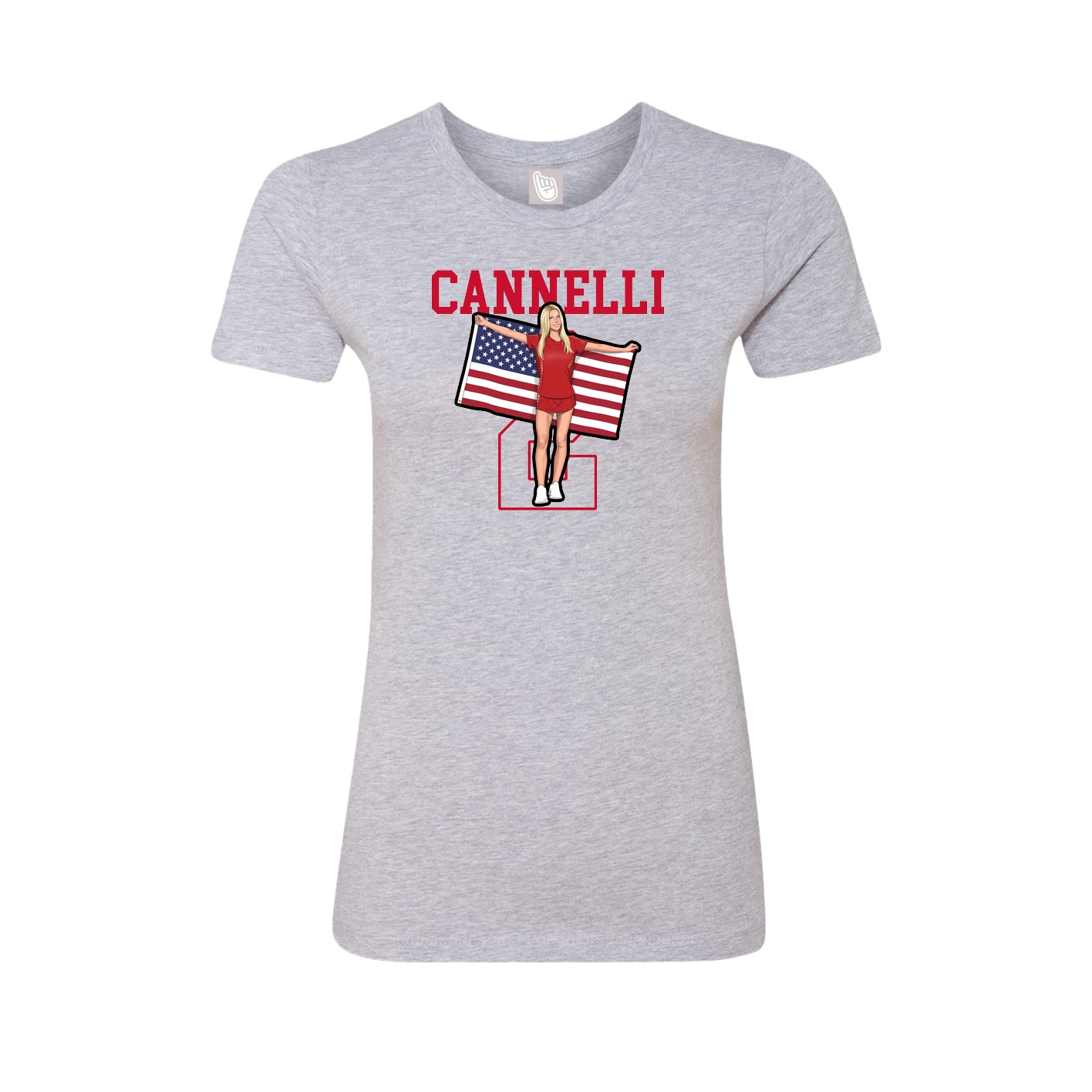 Fitted Women's Tee — Shirsey in Grey
