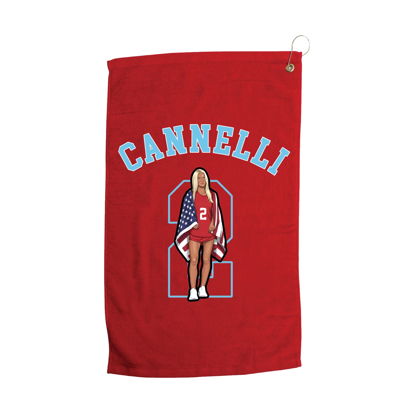 Golf Towel — Shirsey Arch in Red