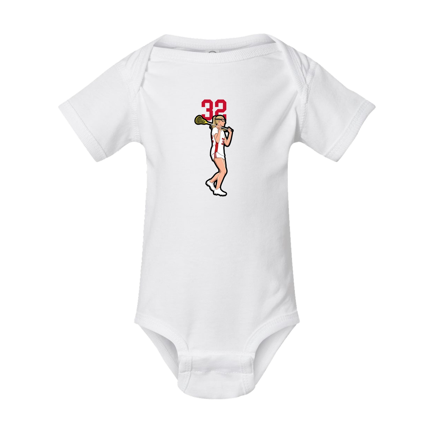 Baby Onesie — Number Top in White