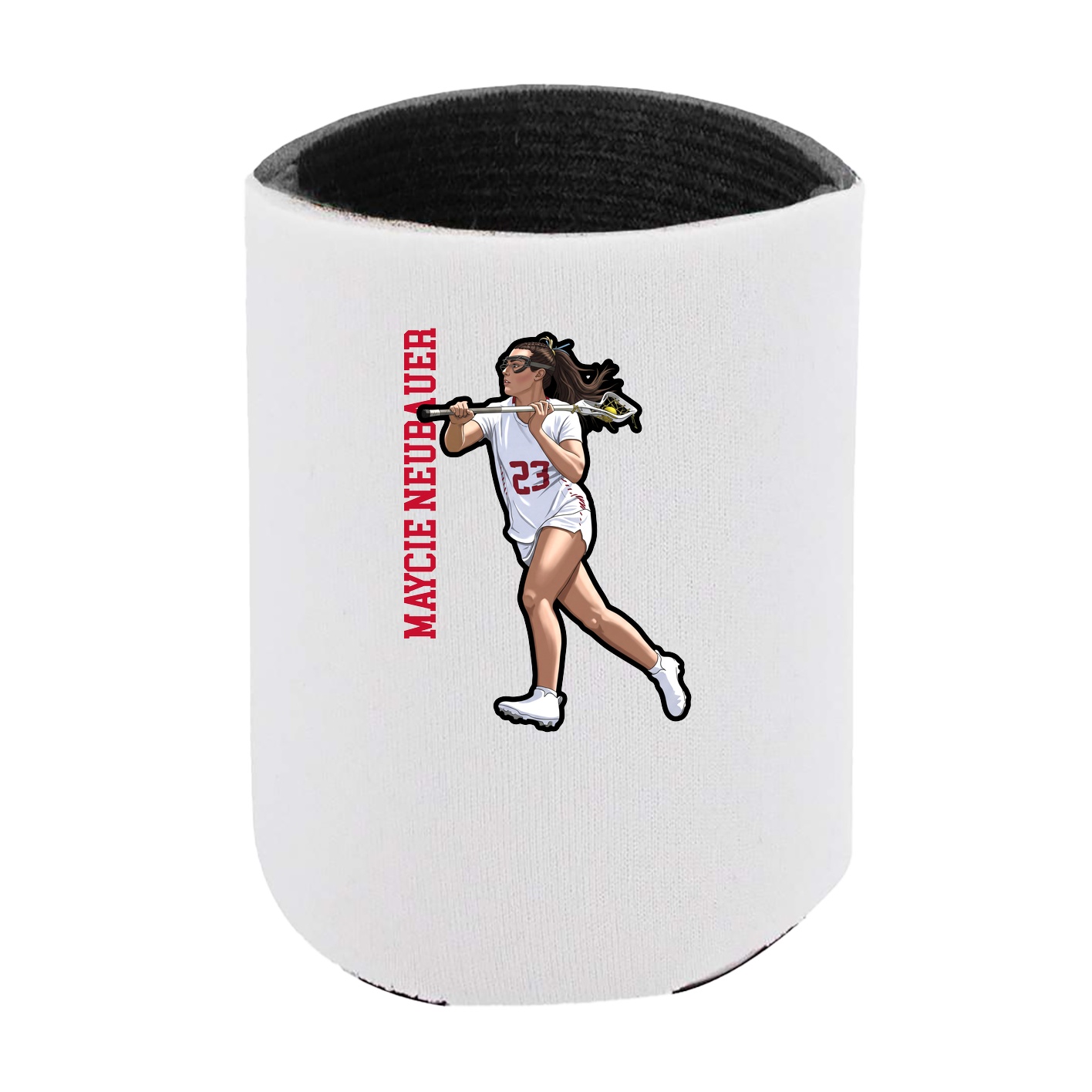 Can Holder — Name Vertical in White