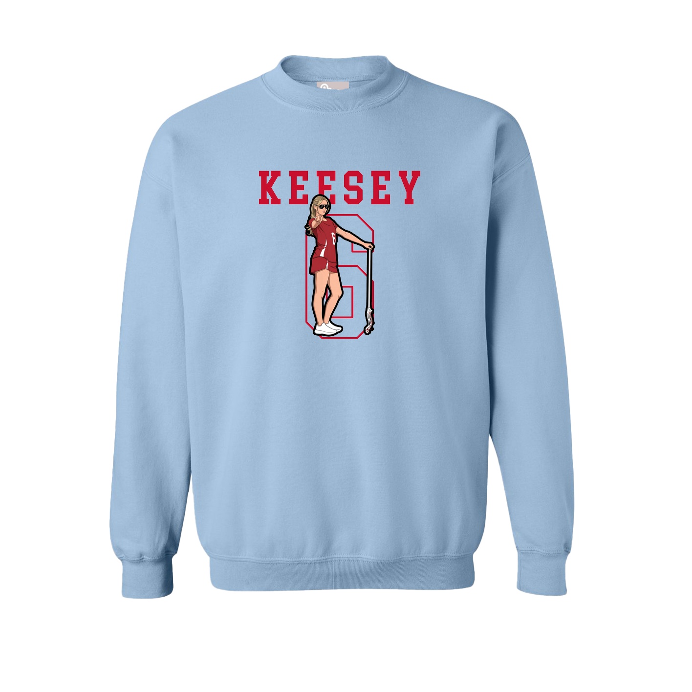 Fleece Crew — Shirsey in Light Blue