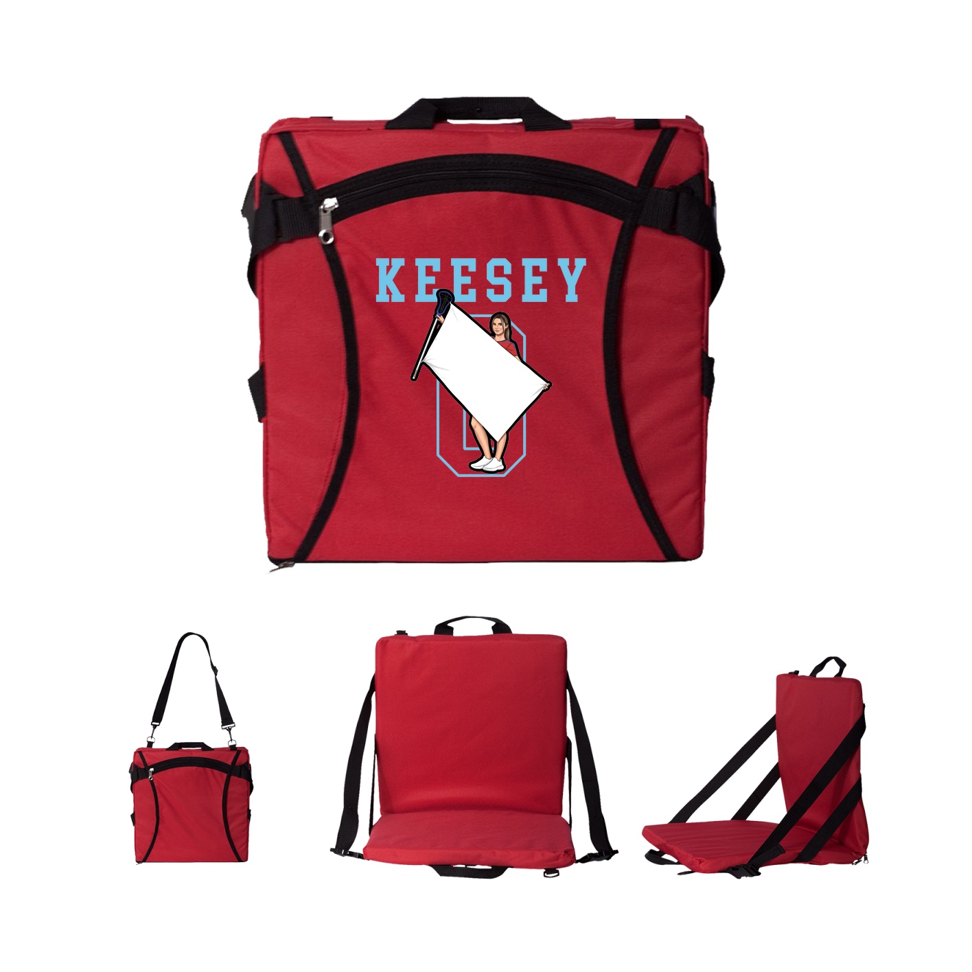 Folding Stadium Seat — Shirsey in Red