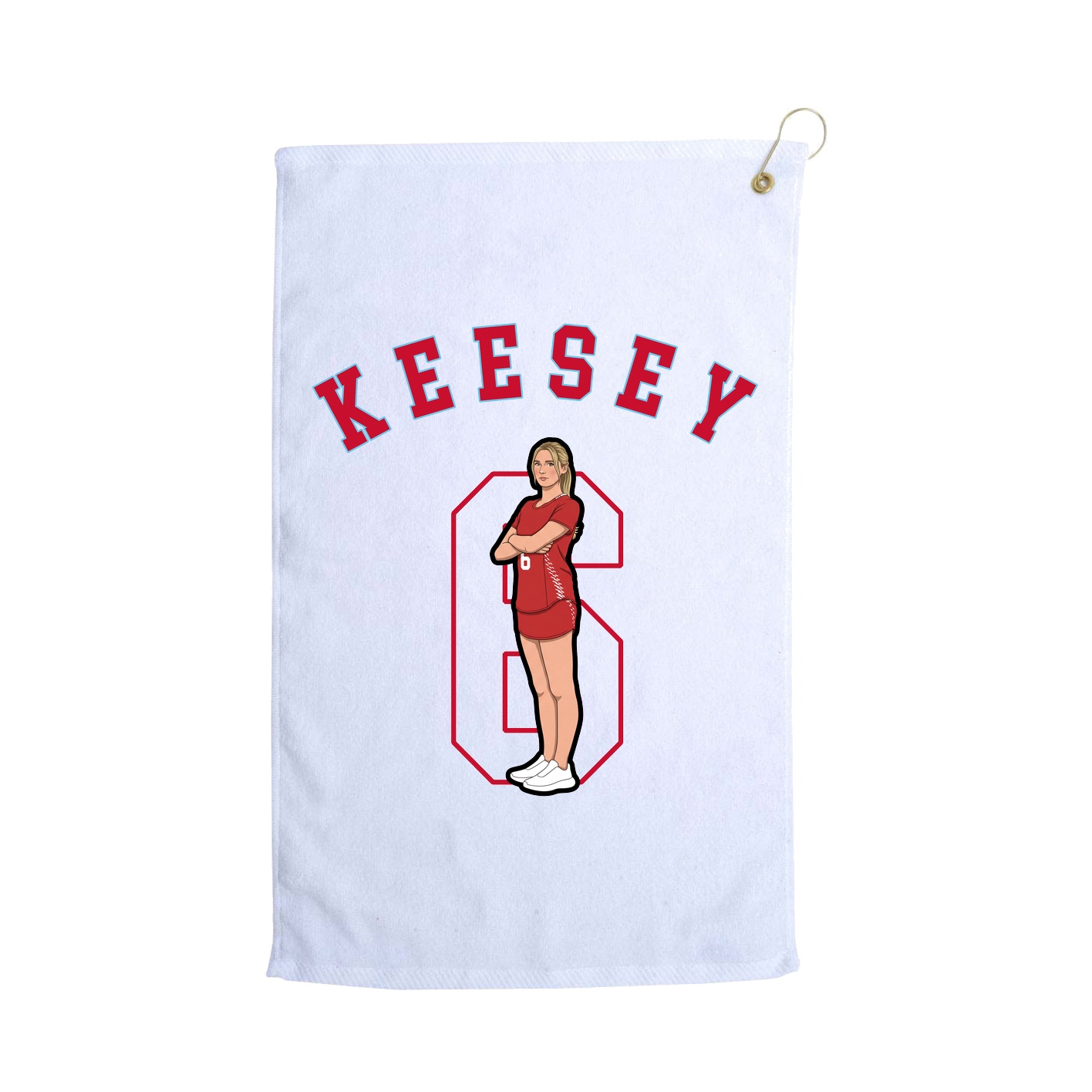 Golf Towel — Shirsey Arch in White