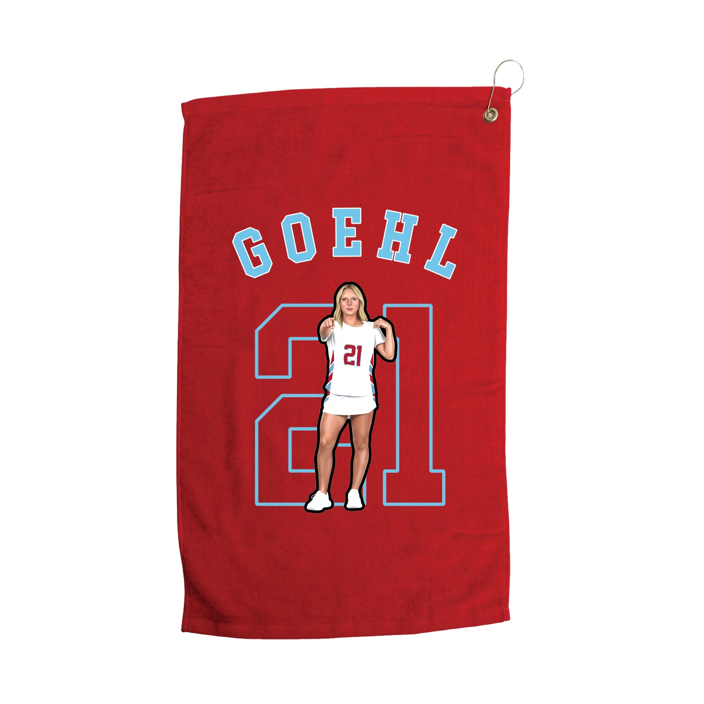Golf Towel — Shirsey Arch in Red