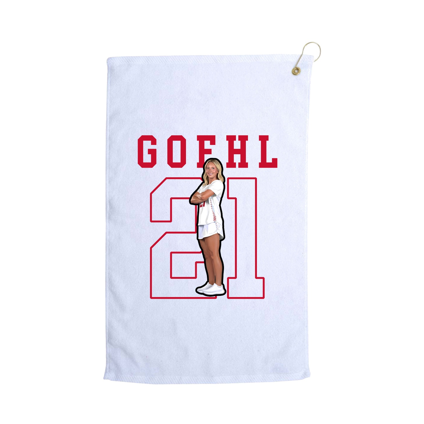 Golf Towel — Shirsey in White