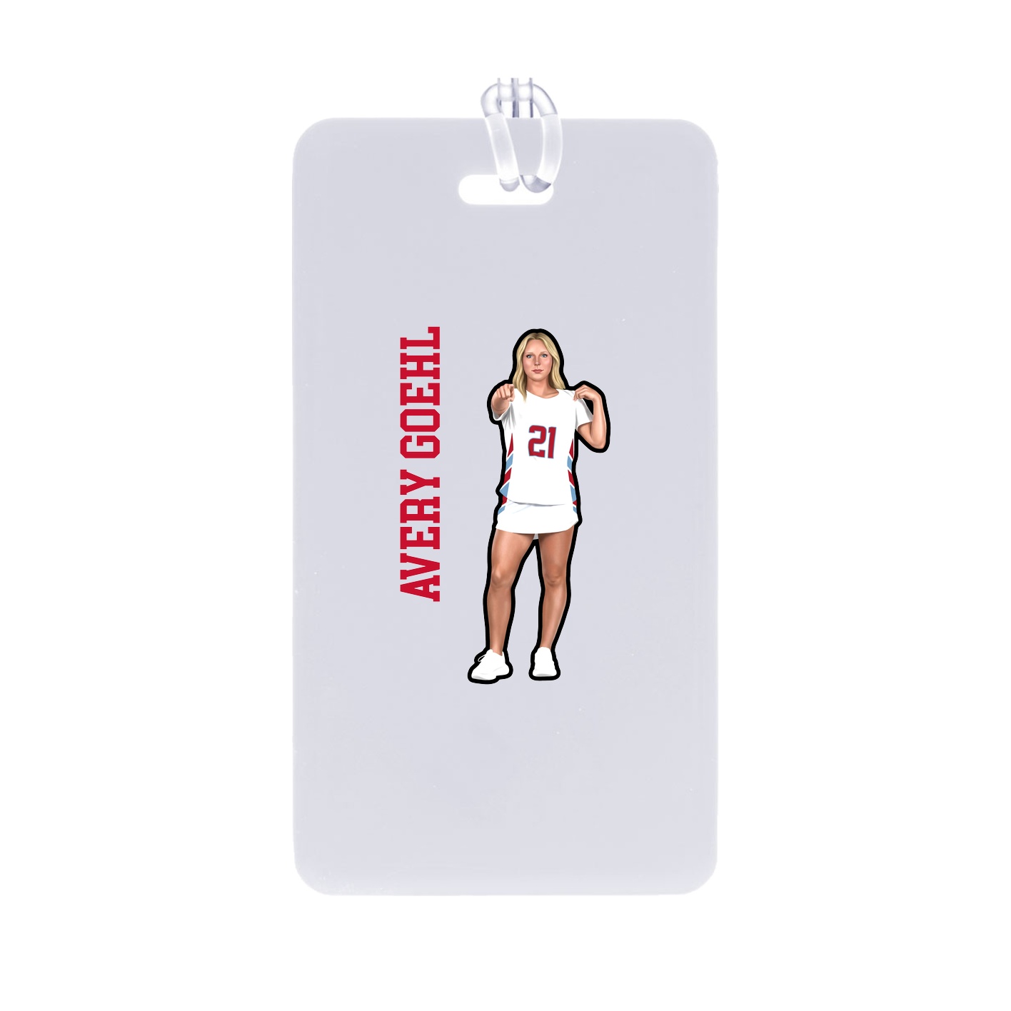 Bag Tag — Name Vertical in Classic