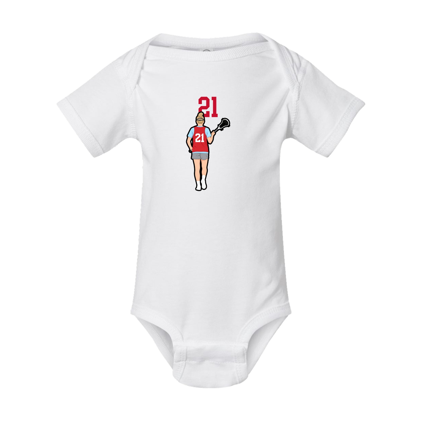 Baby Onesie — Number Top in White