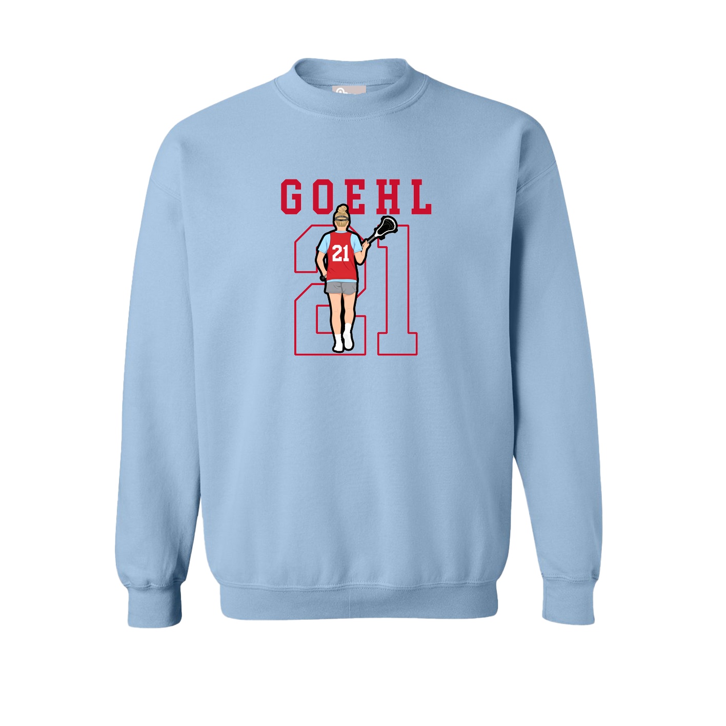 Fleece Crew — Shirsey in Light Blue