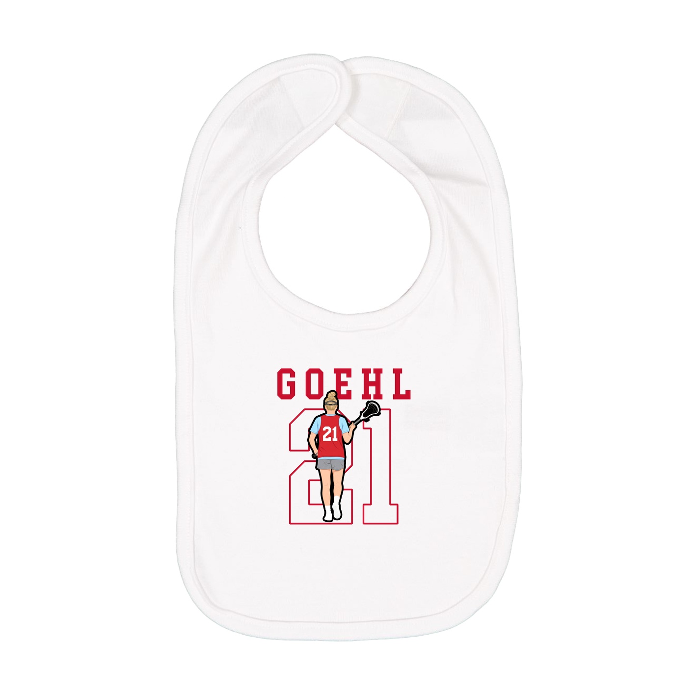 Infant Bib — Shirsey in White