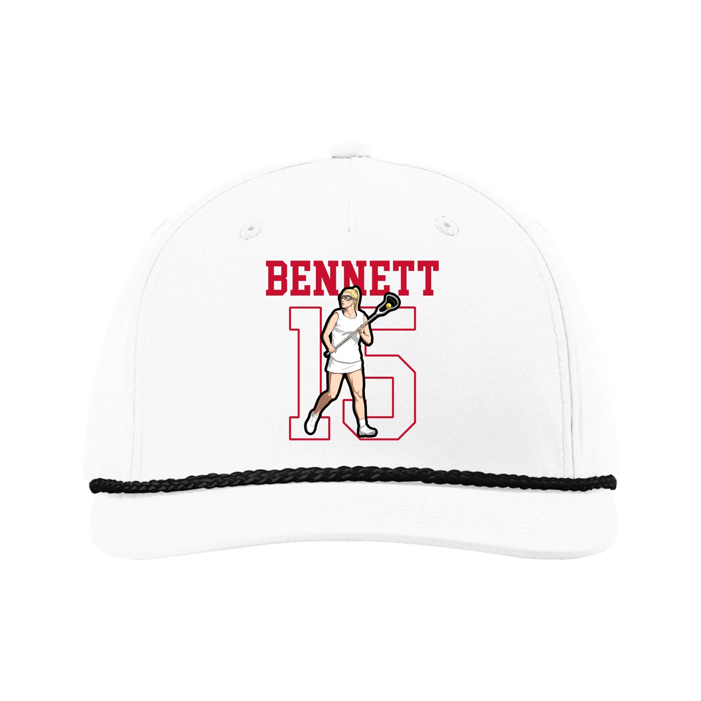 Five-Panel Classic Rope Cap — Shirsey in White