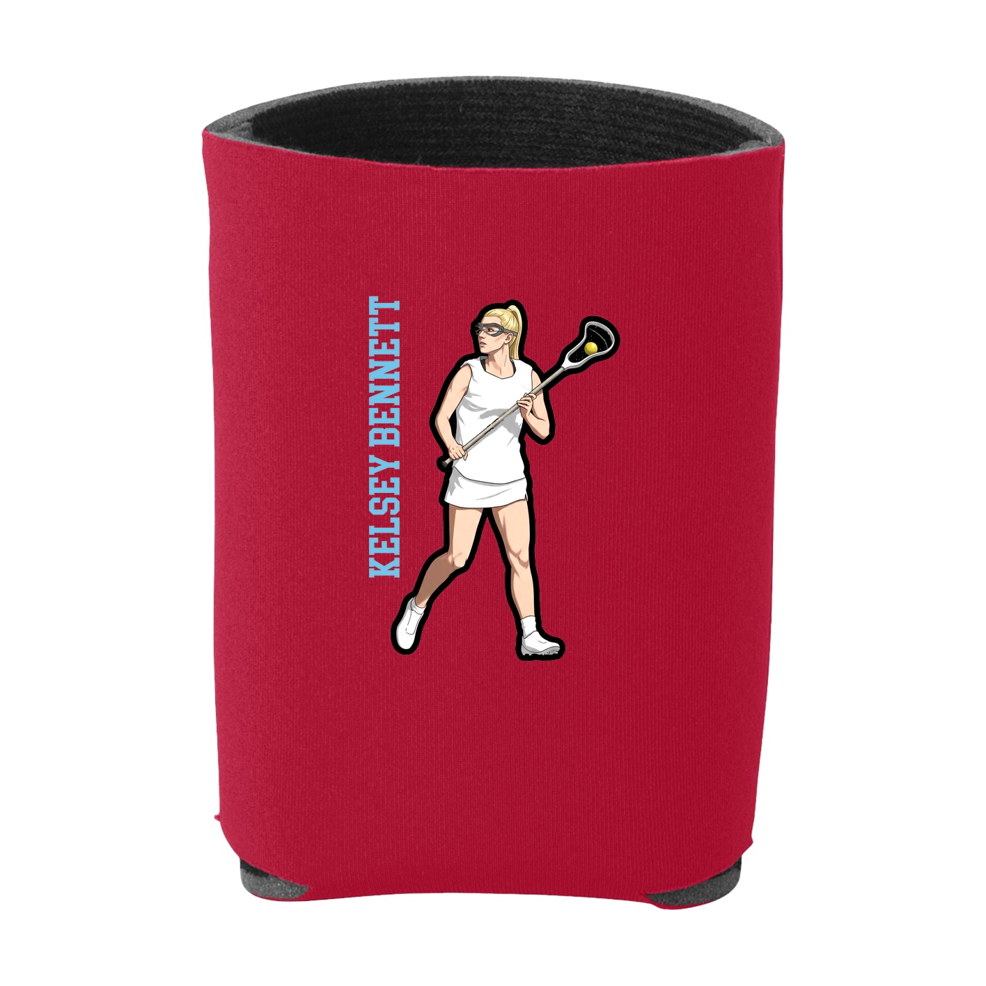 Can Holder — Name Vertical in Red
