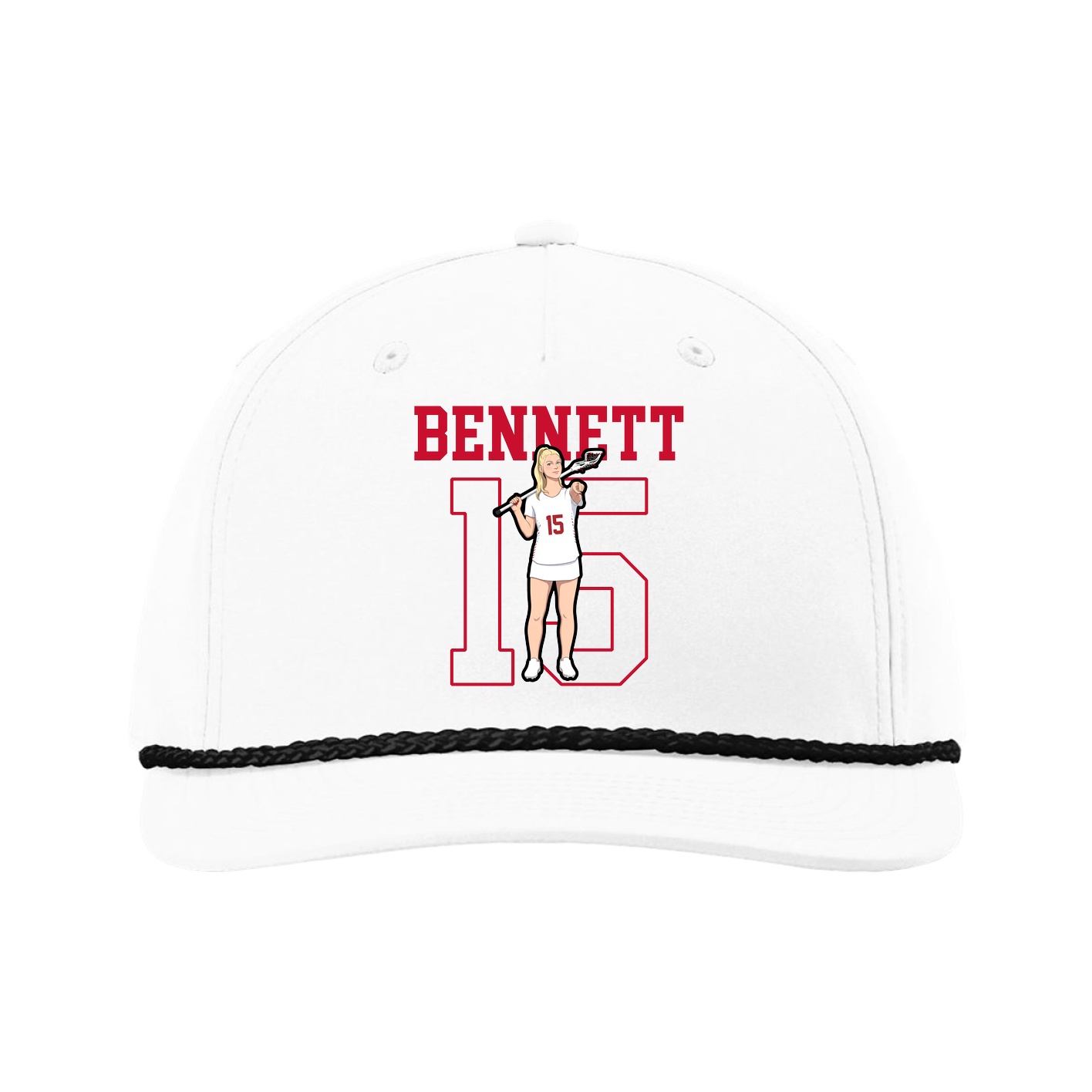 Five-Panel Classic Rope Cap — Shirsey in White