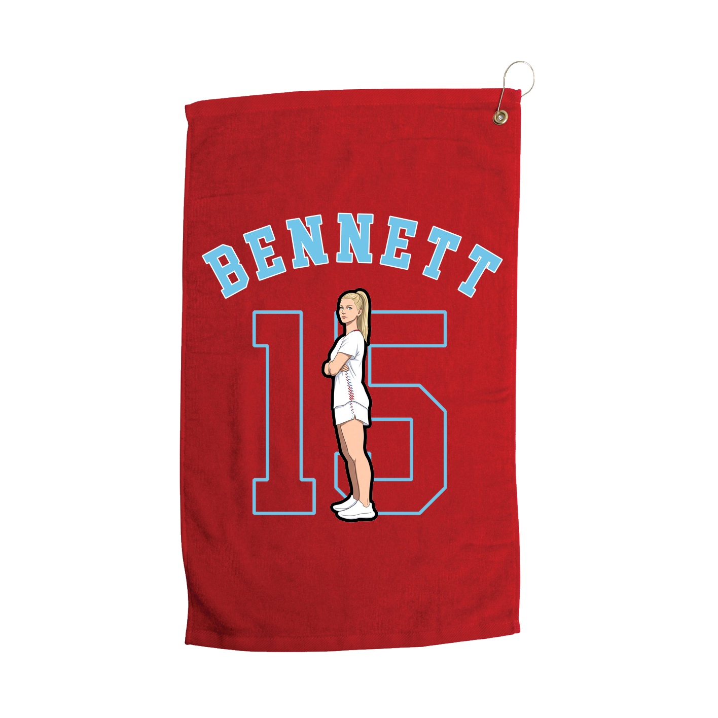 Golf Towel — Shirsey Arch in Red