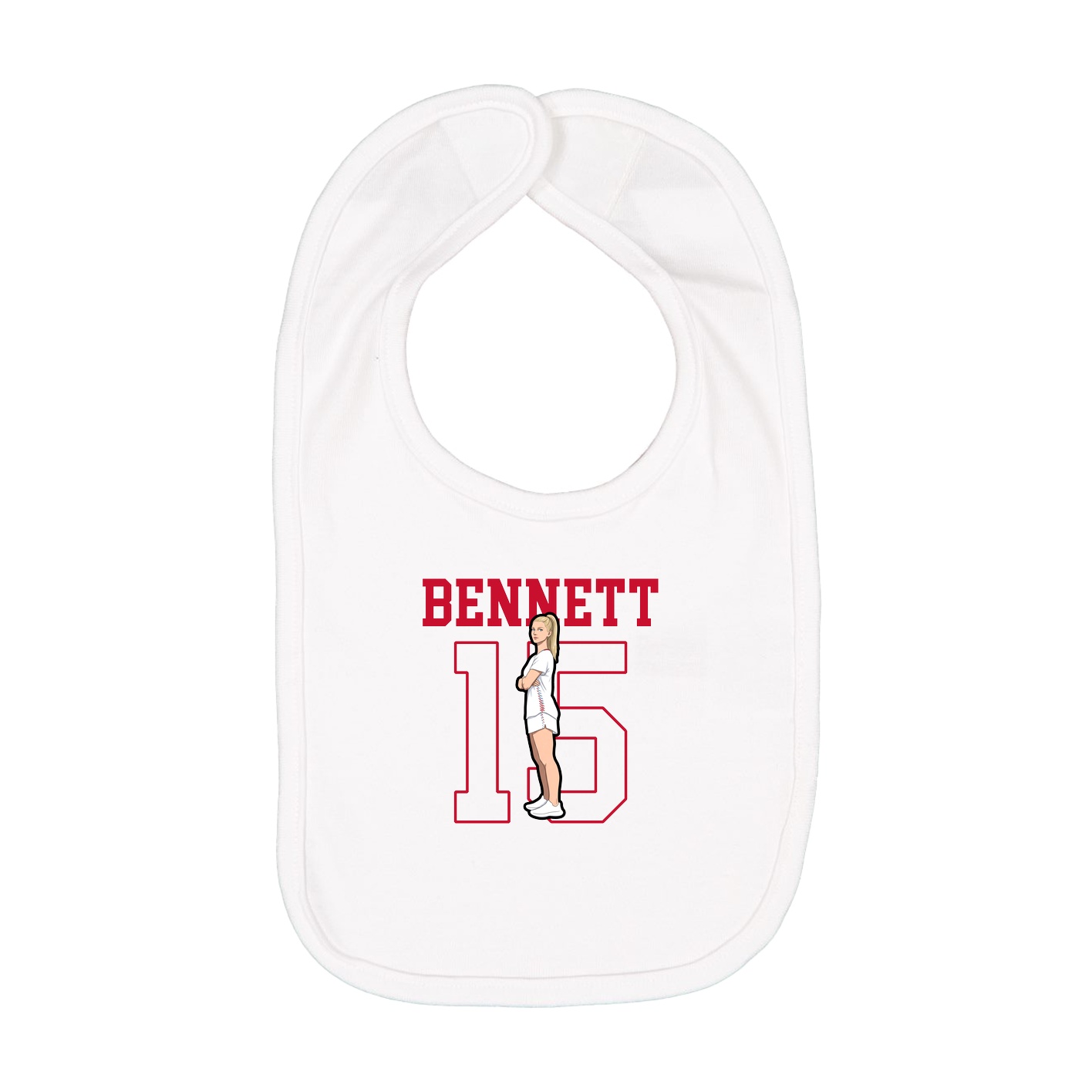 Infant Bib — Shirsey in White