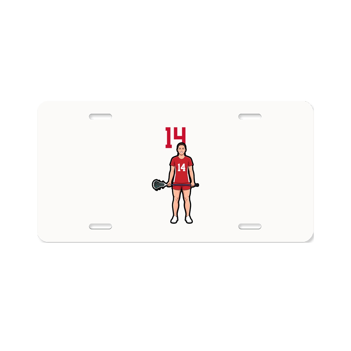 License Plate — Number Top in Classic