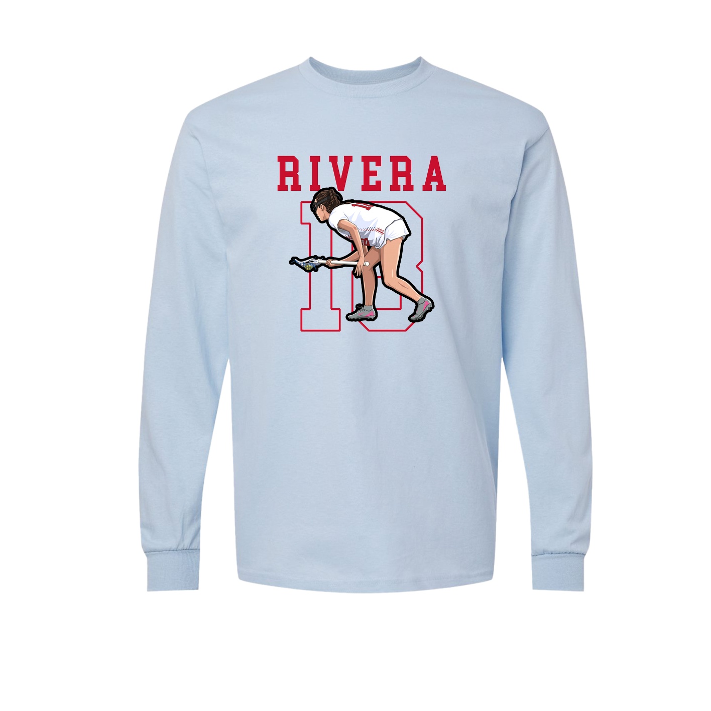 Long Sleeve Tee — Shirsey in Light Blue