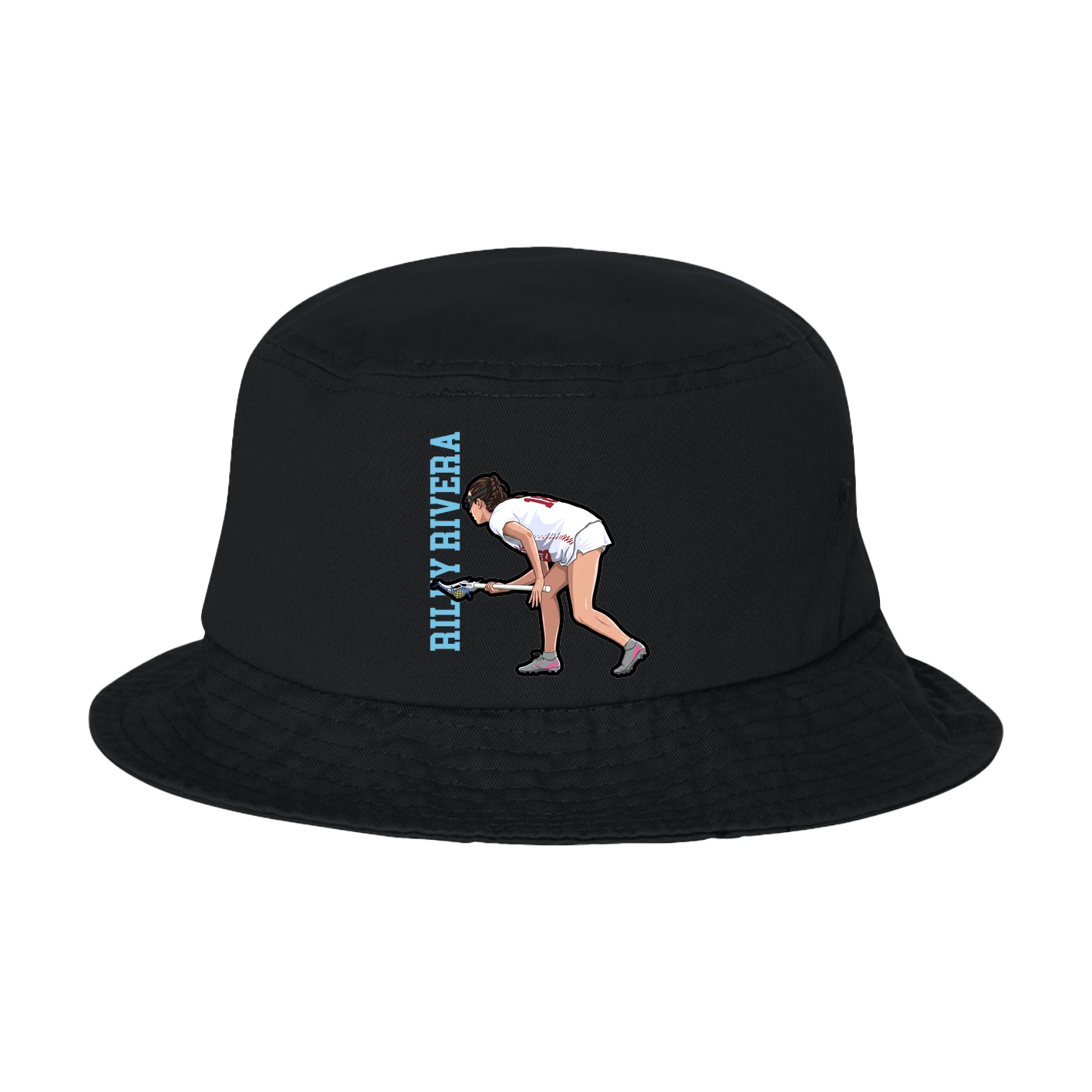 Bucket Cap — Name Vertical in Black