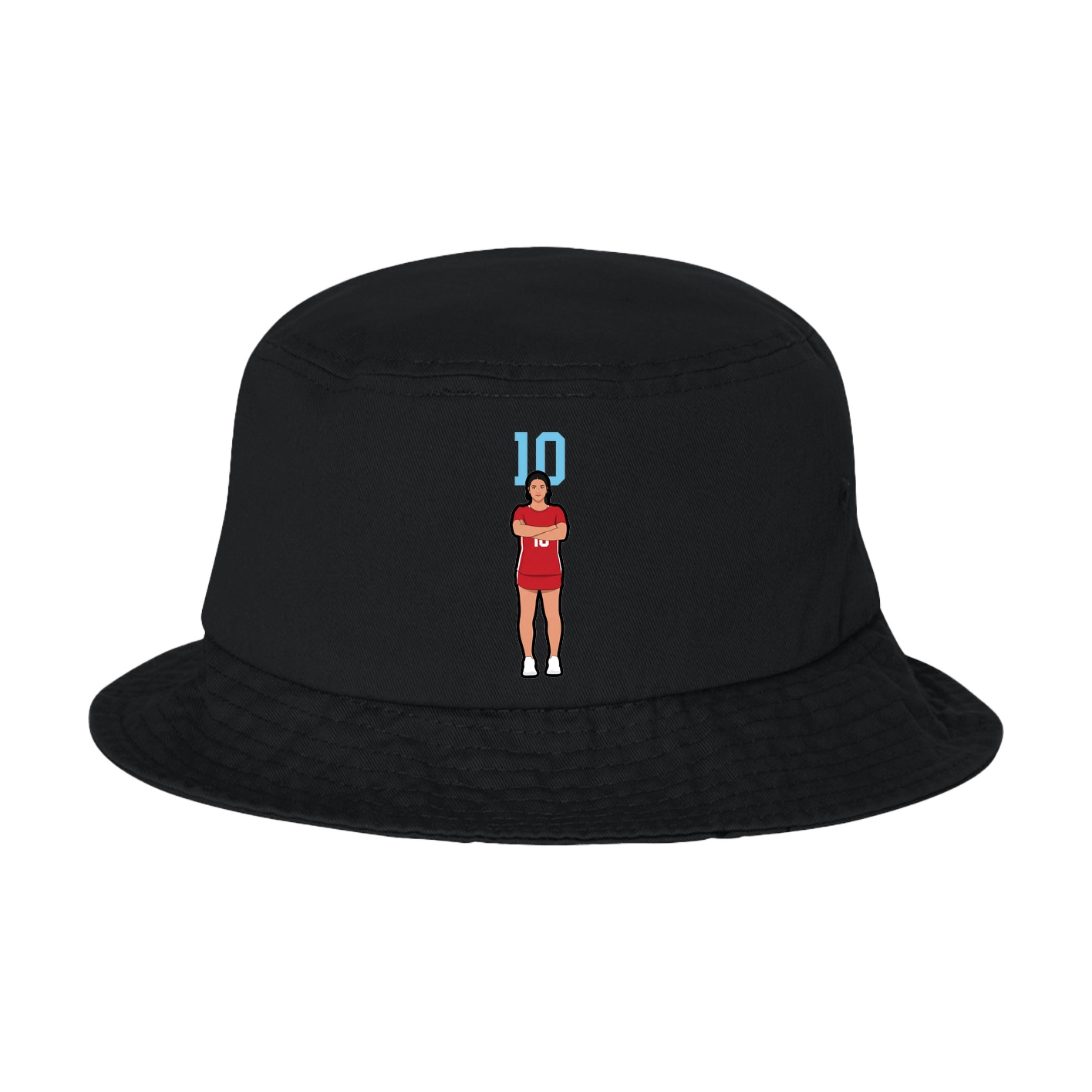 Bucket Cap — Number Top in Black