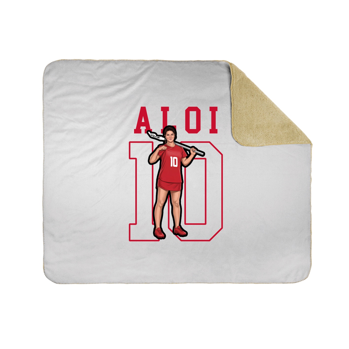 Throw Blanket — Shirsey in White