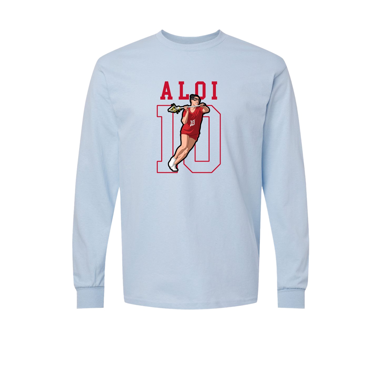Long Sleeve Tee — Shirsey in Light Blue