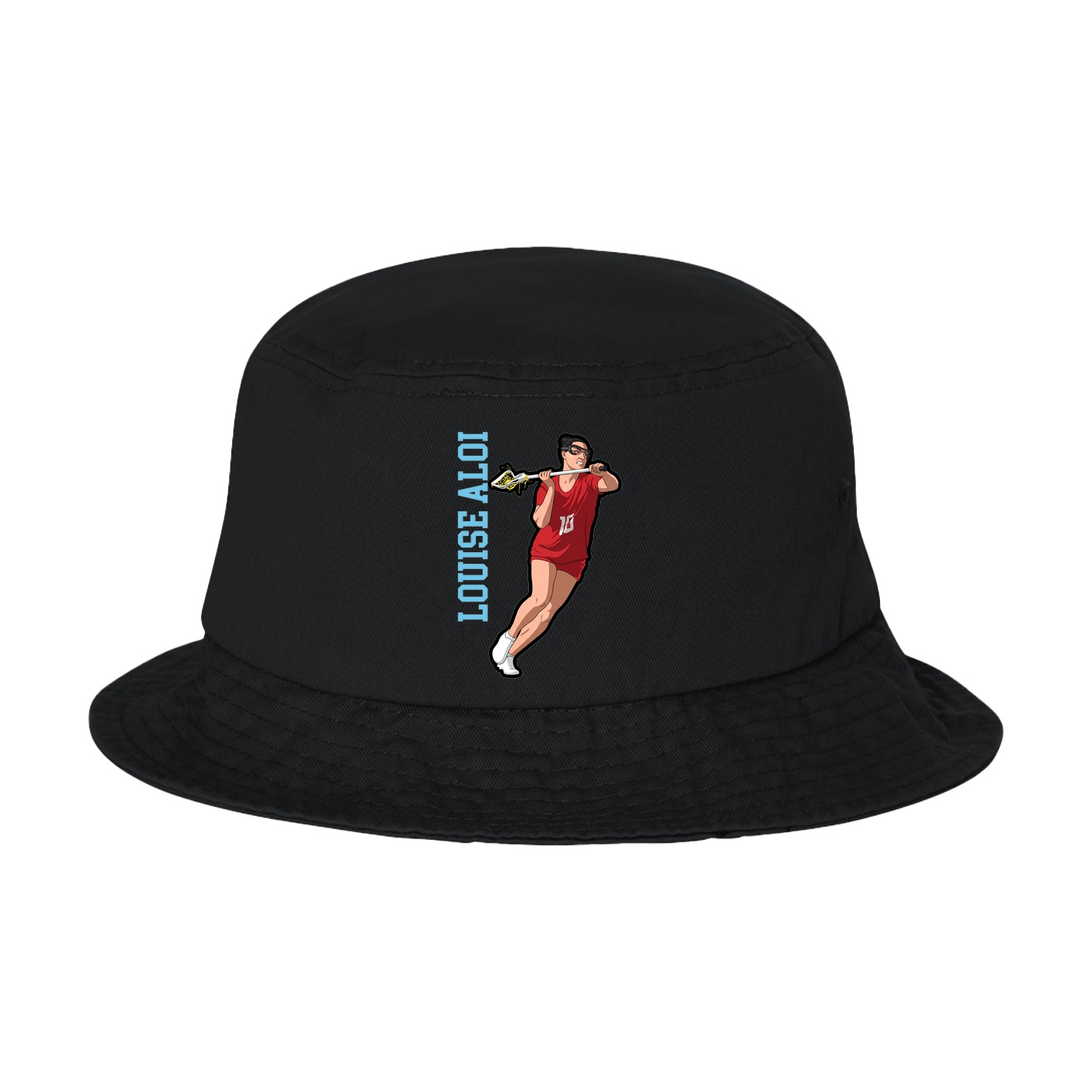 Bucket Cap — Name Vertical in Black