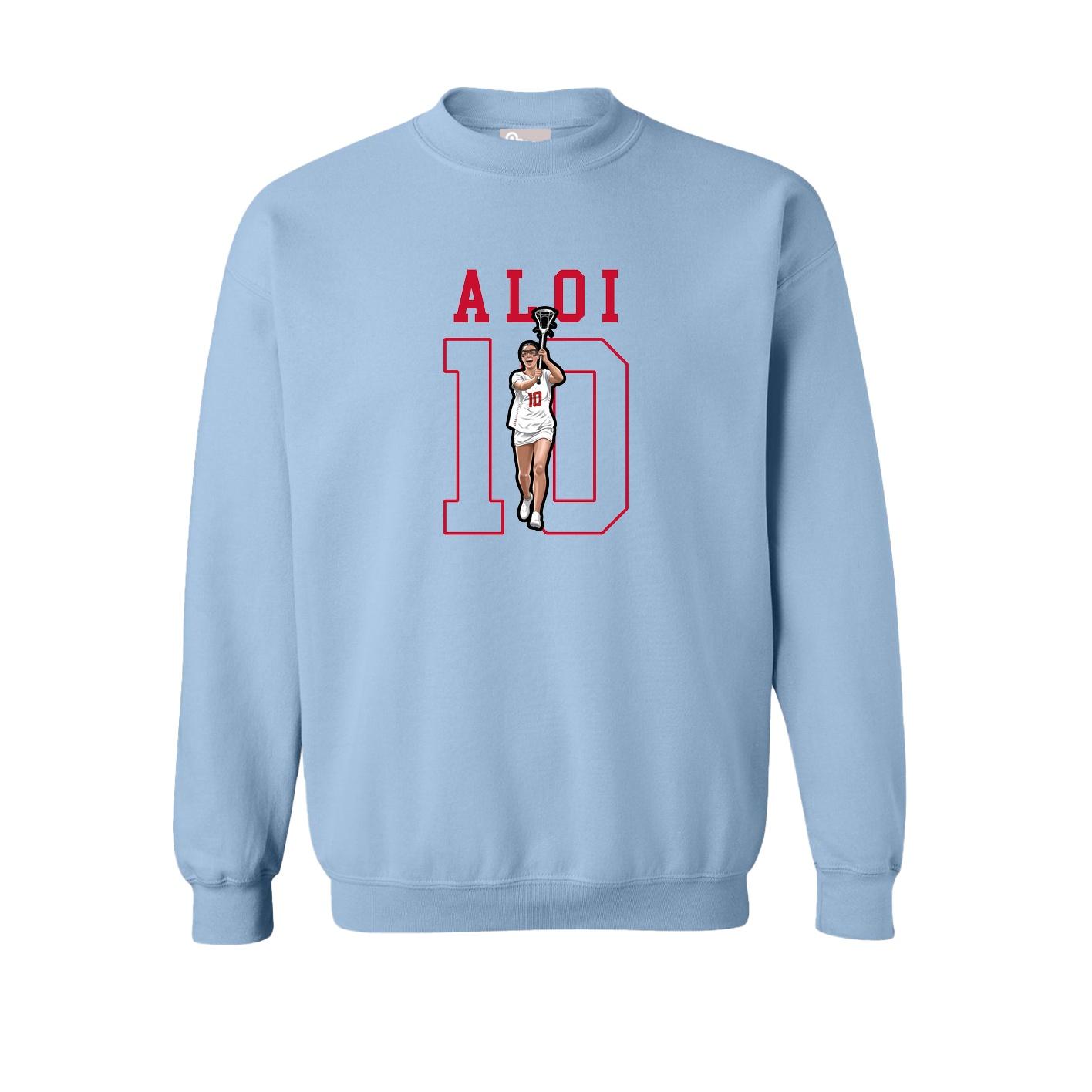 Fleece Crew — Shirsey in Light Blue