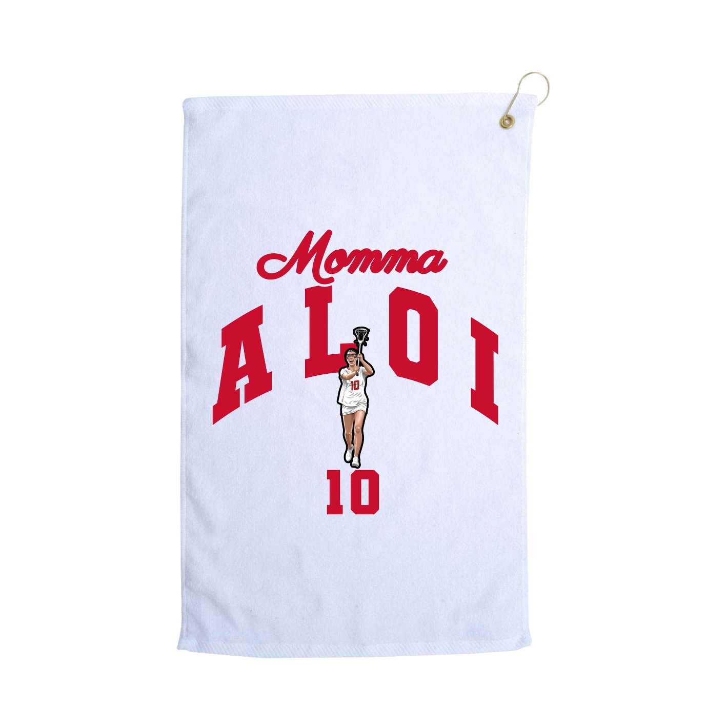 Golf Towel — Mothers Day Arch in White