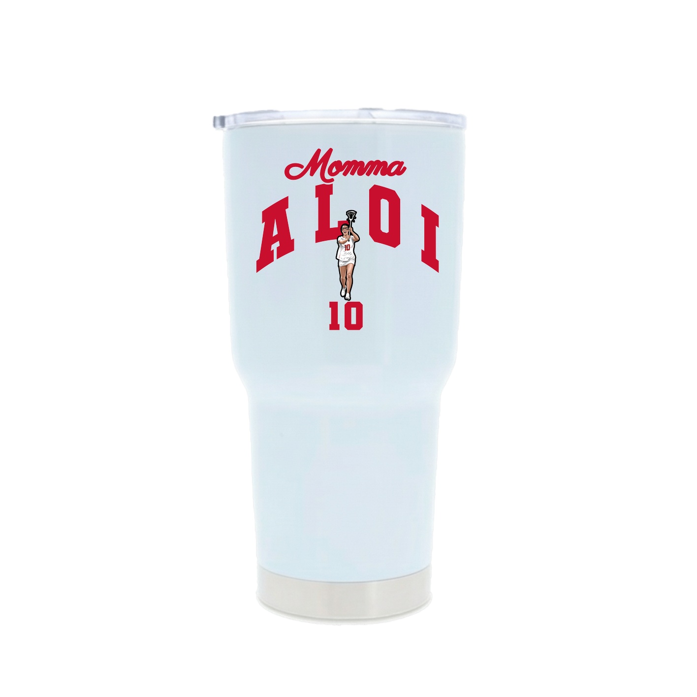 30oz Stainless Steel Tumbler — Mothers Day Arch in White