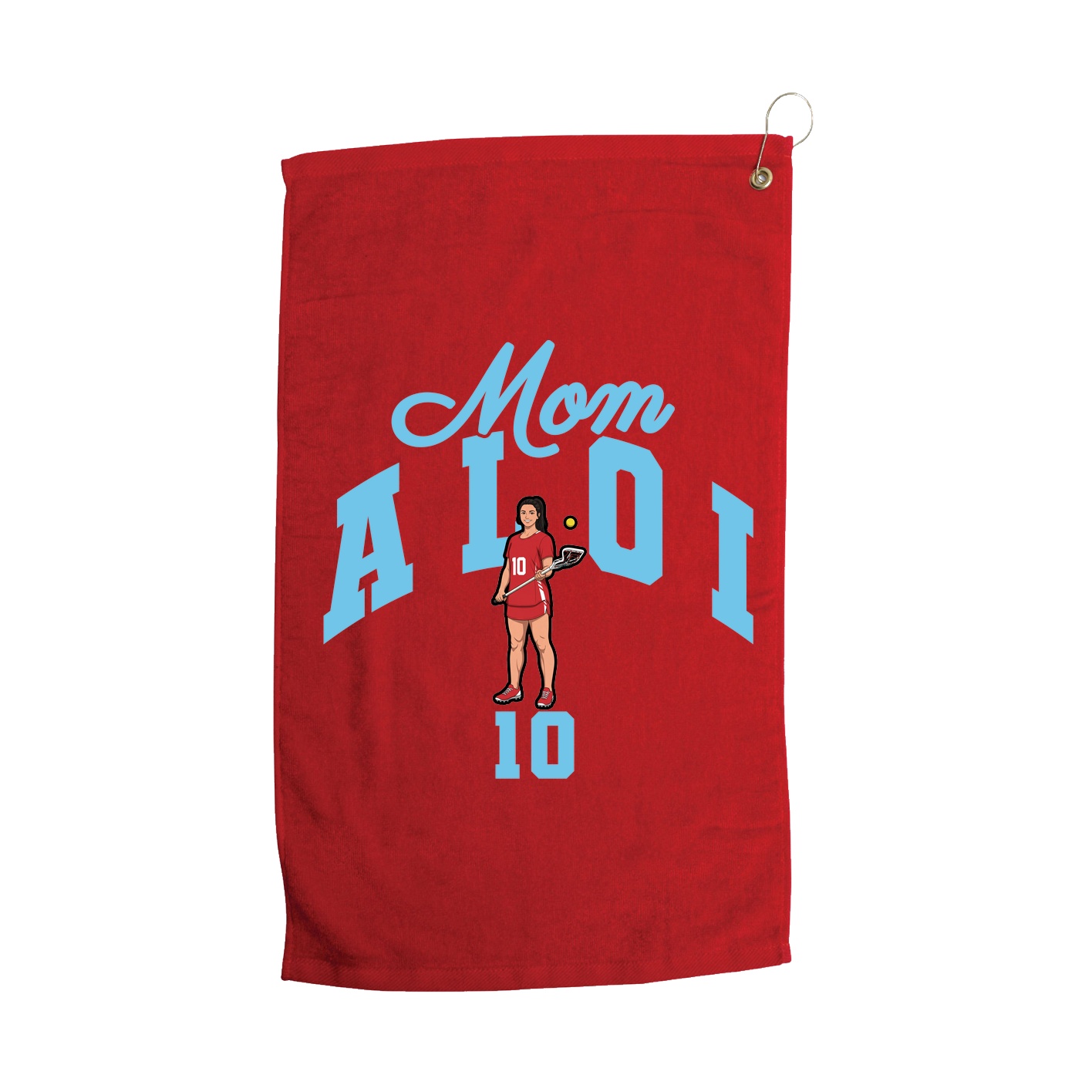 Golf Towel — Mothers Day Arch in Red