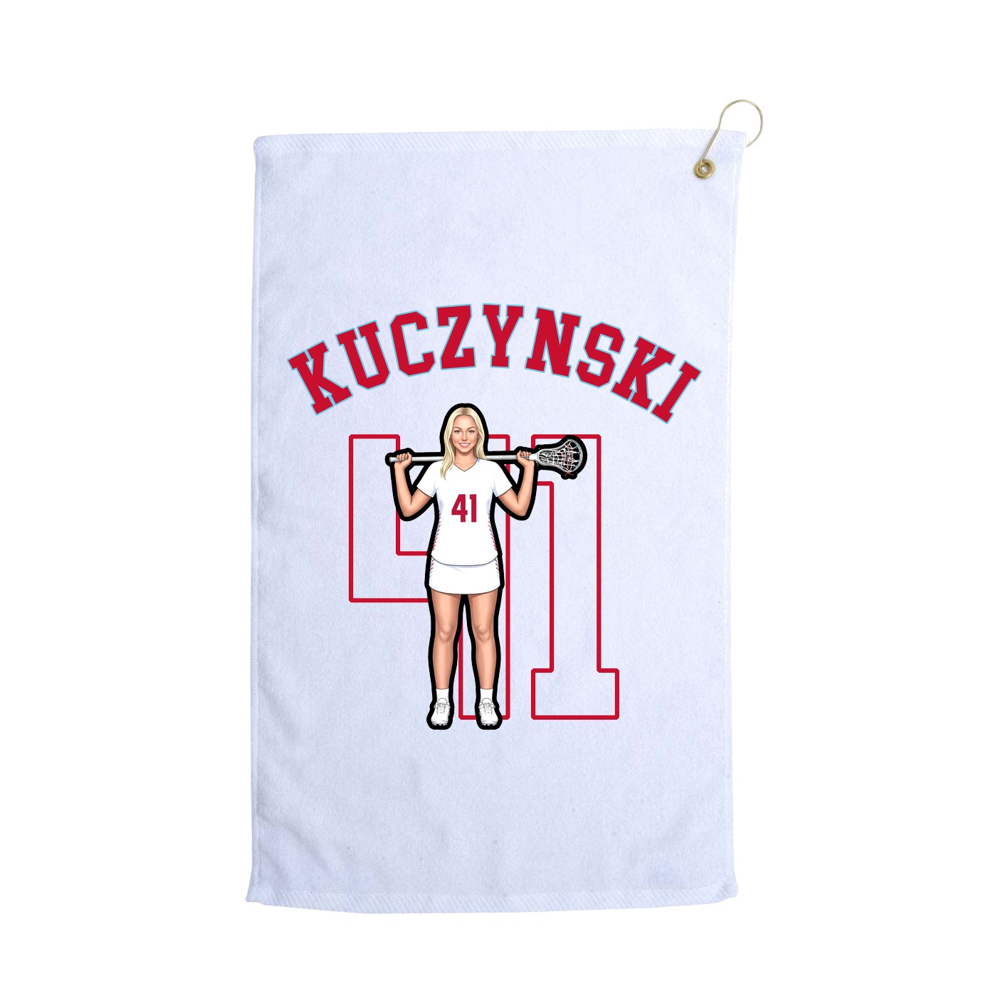 Golf Towel — Shirsey Arch in White