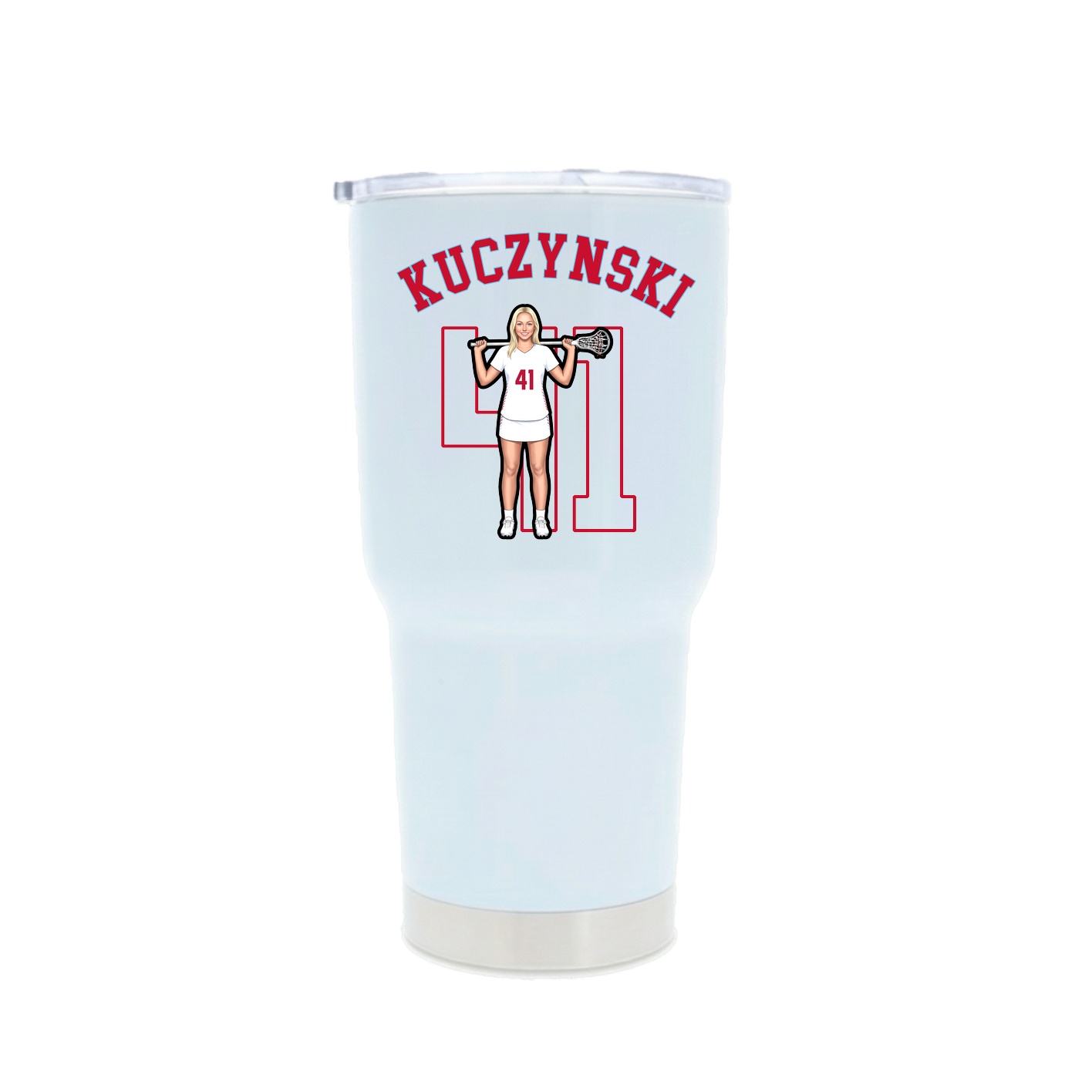 30oz Stainless Steel Tumbler — Shirsey Arch in White