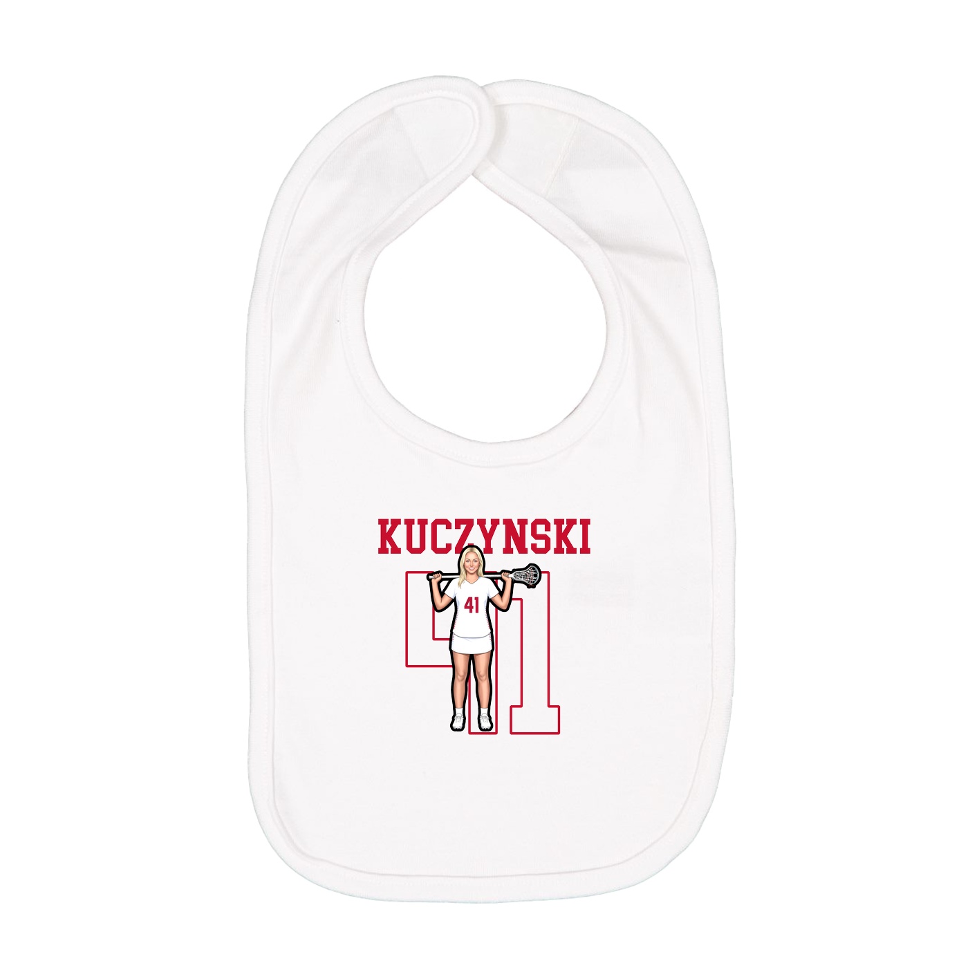 Infant Bib — Shirsey in White