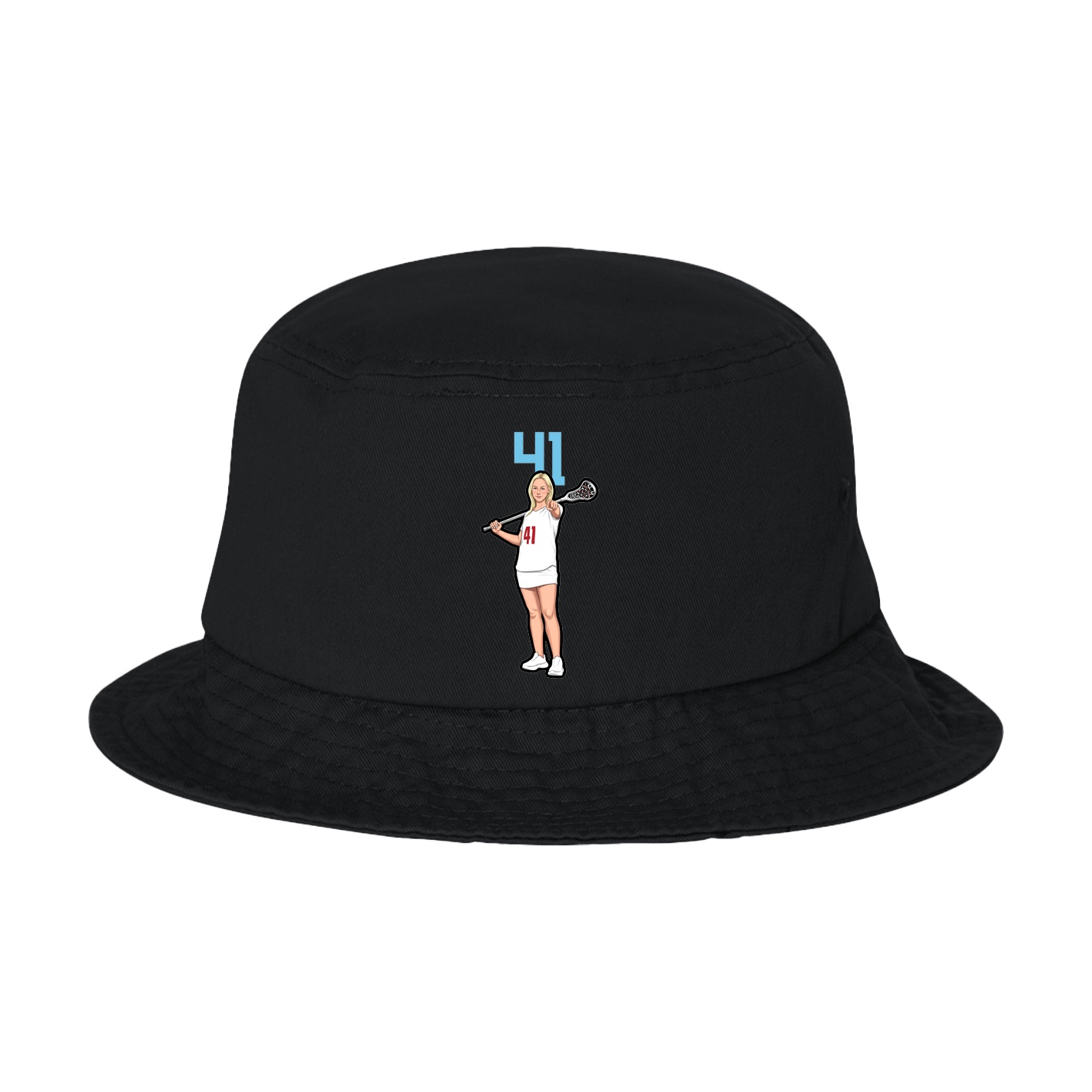 Bucket Cap — Number Top in Black