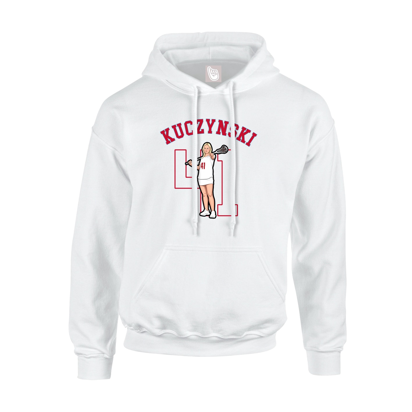Youth Hoodie — Shirsey Arch in White