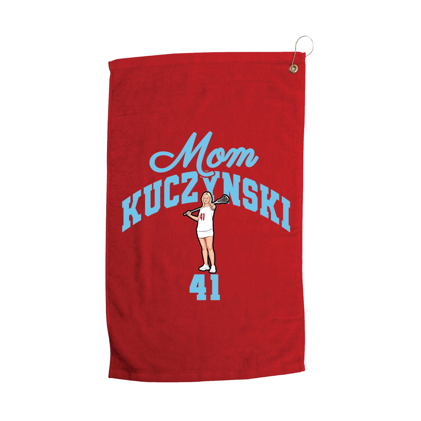 Golf Towel — Mothers Day Arch in Red